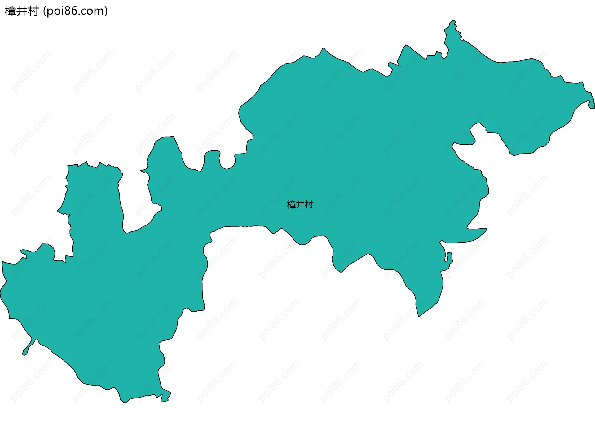 樟井村边界地图