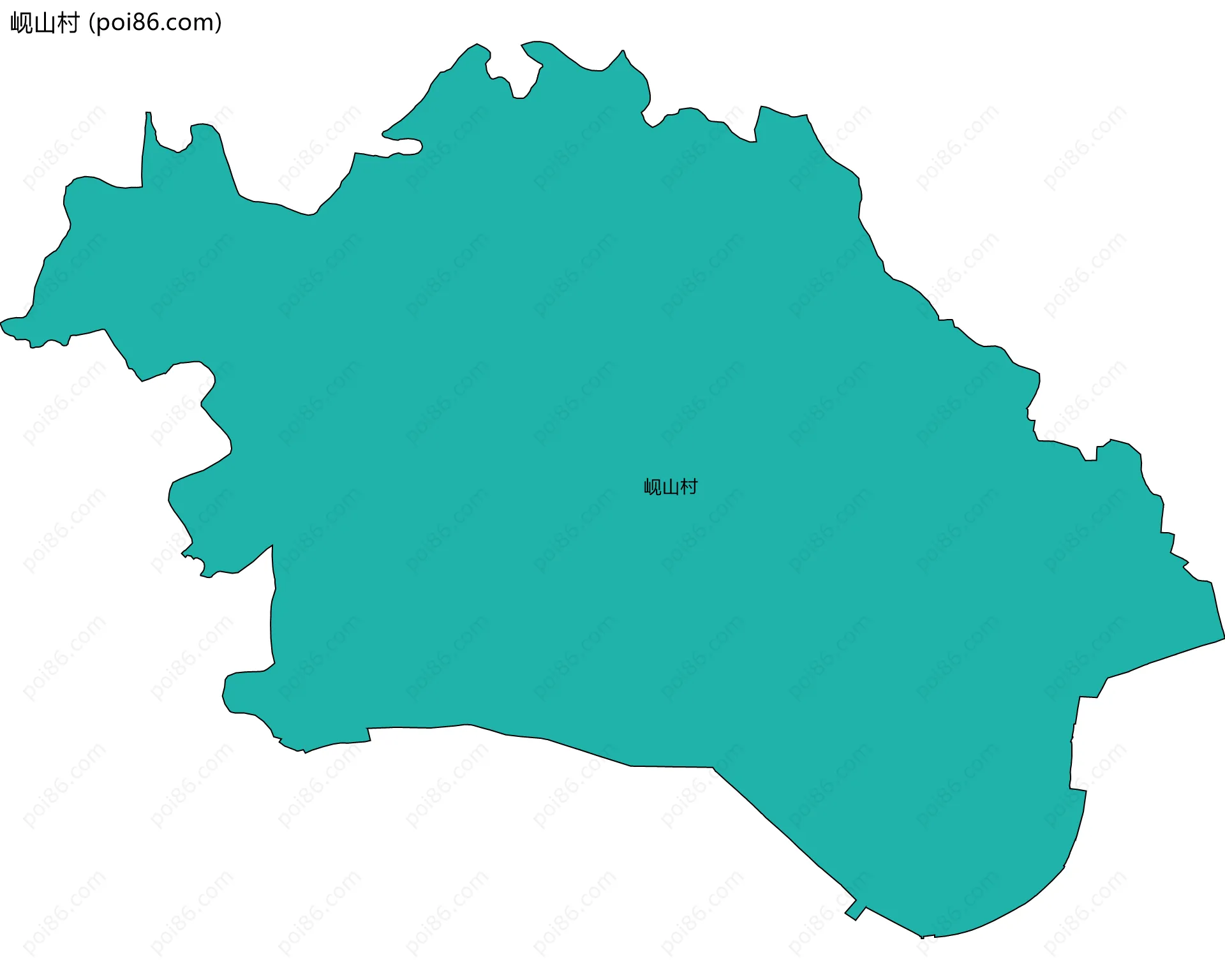 岘山村边界地图