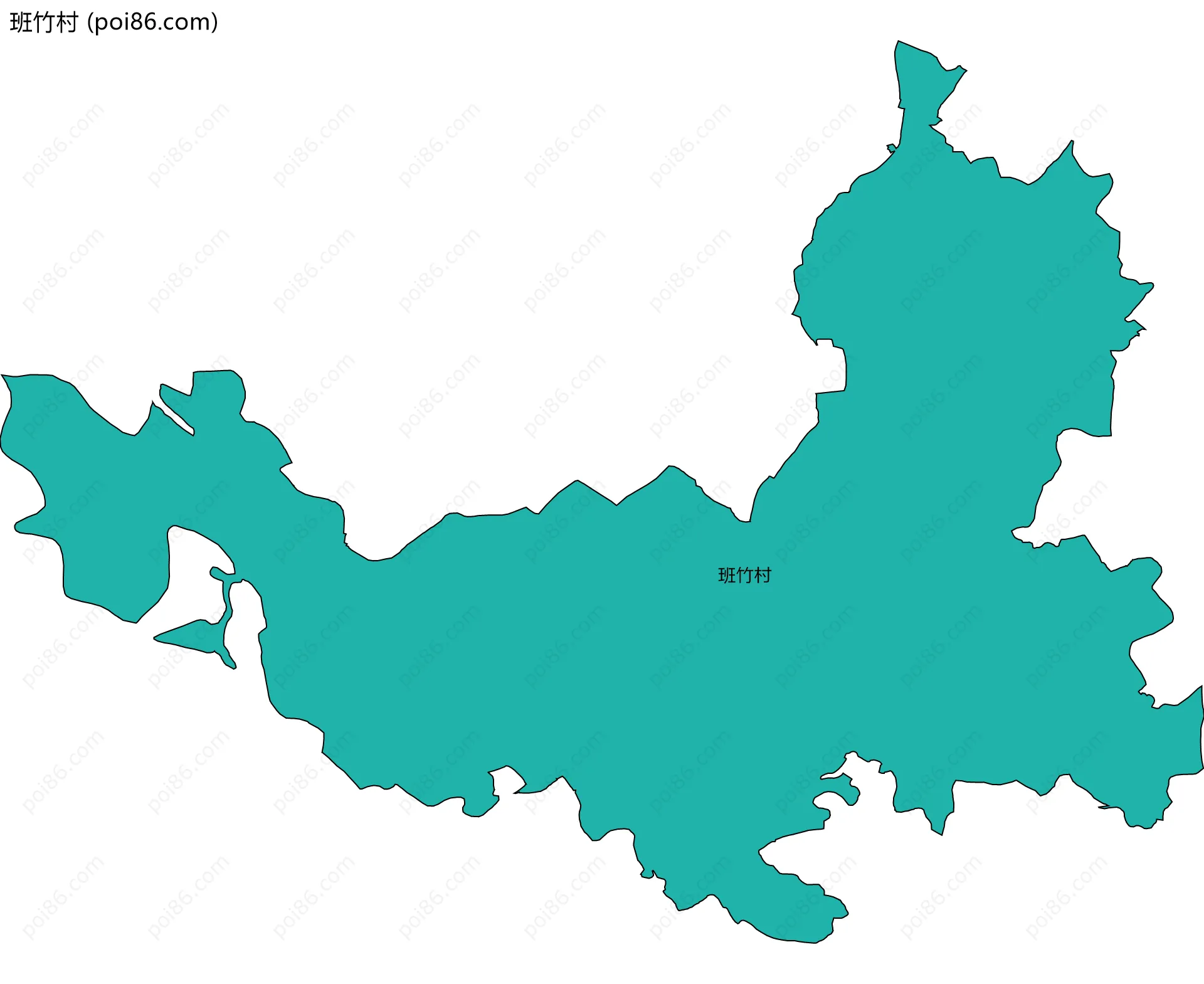 班竹村边界地图