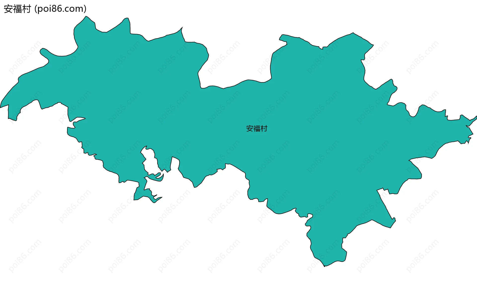 安福村边界地图