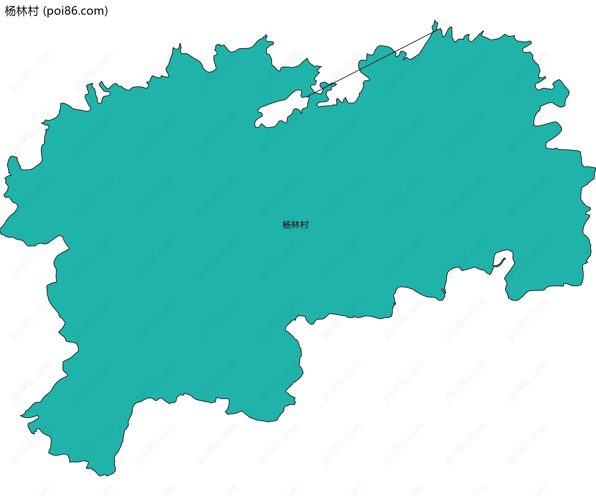 杨林村边界地图