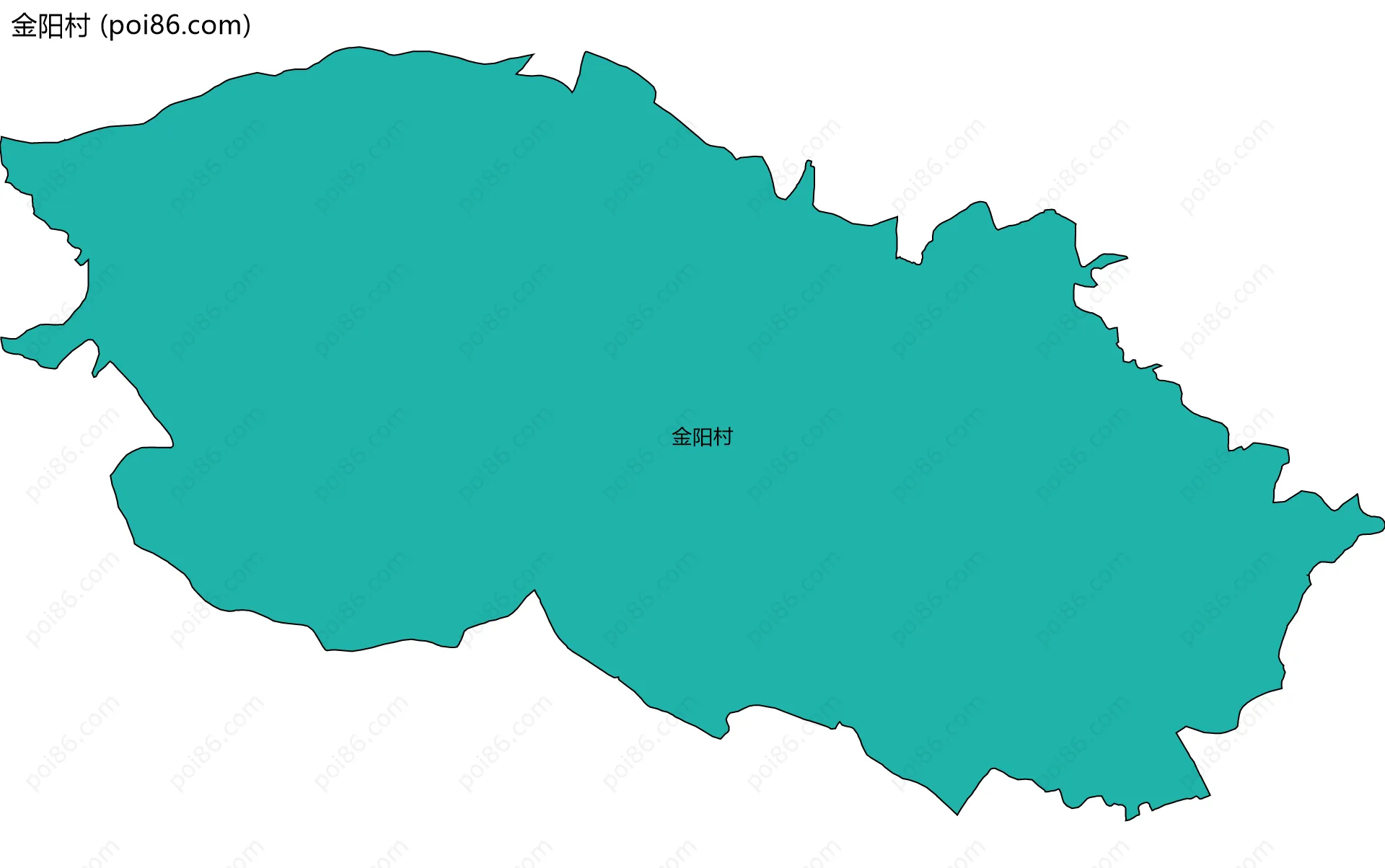 金阳村边界地图