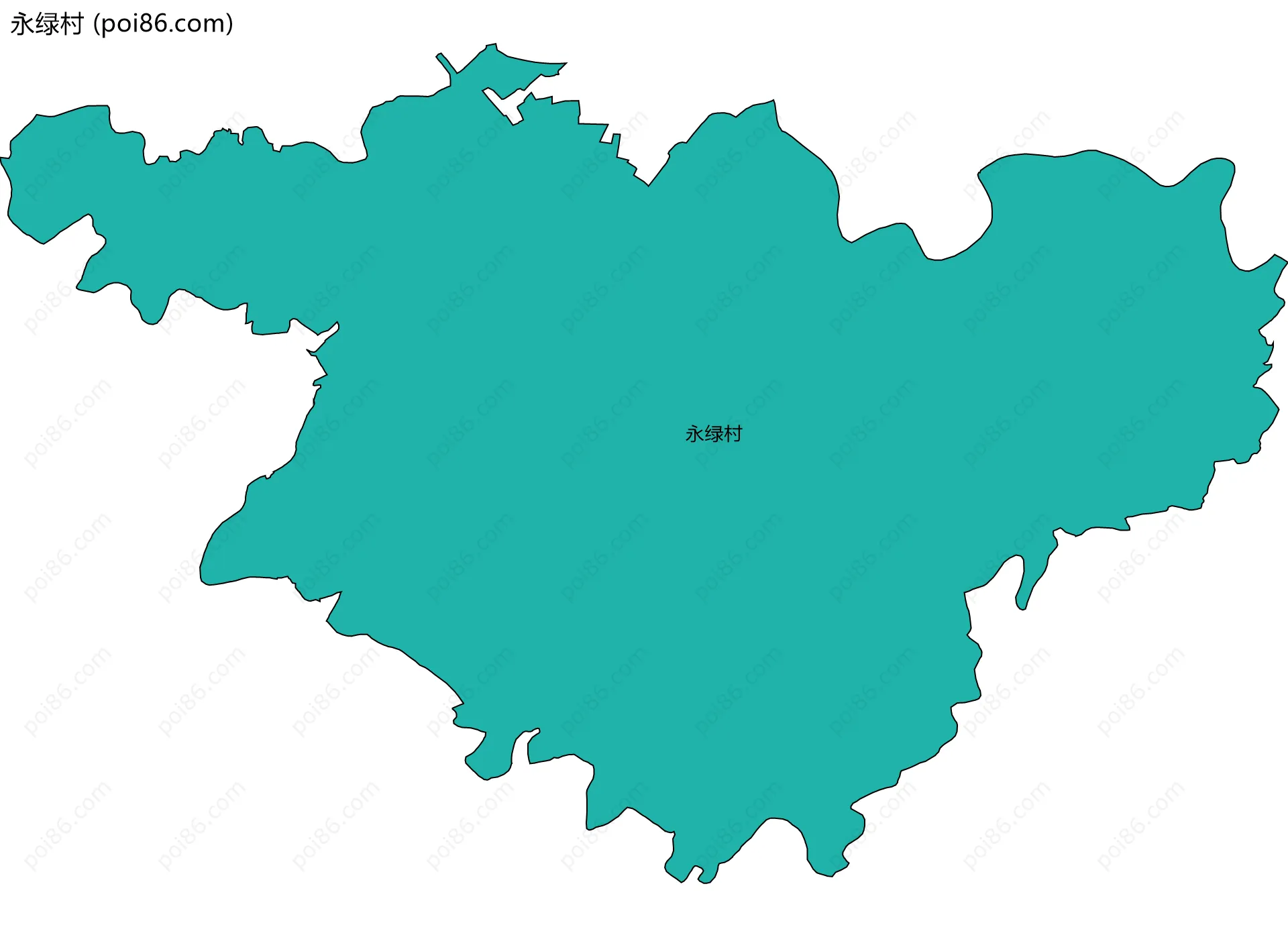 永绿村边界地图