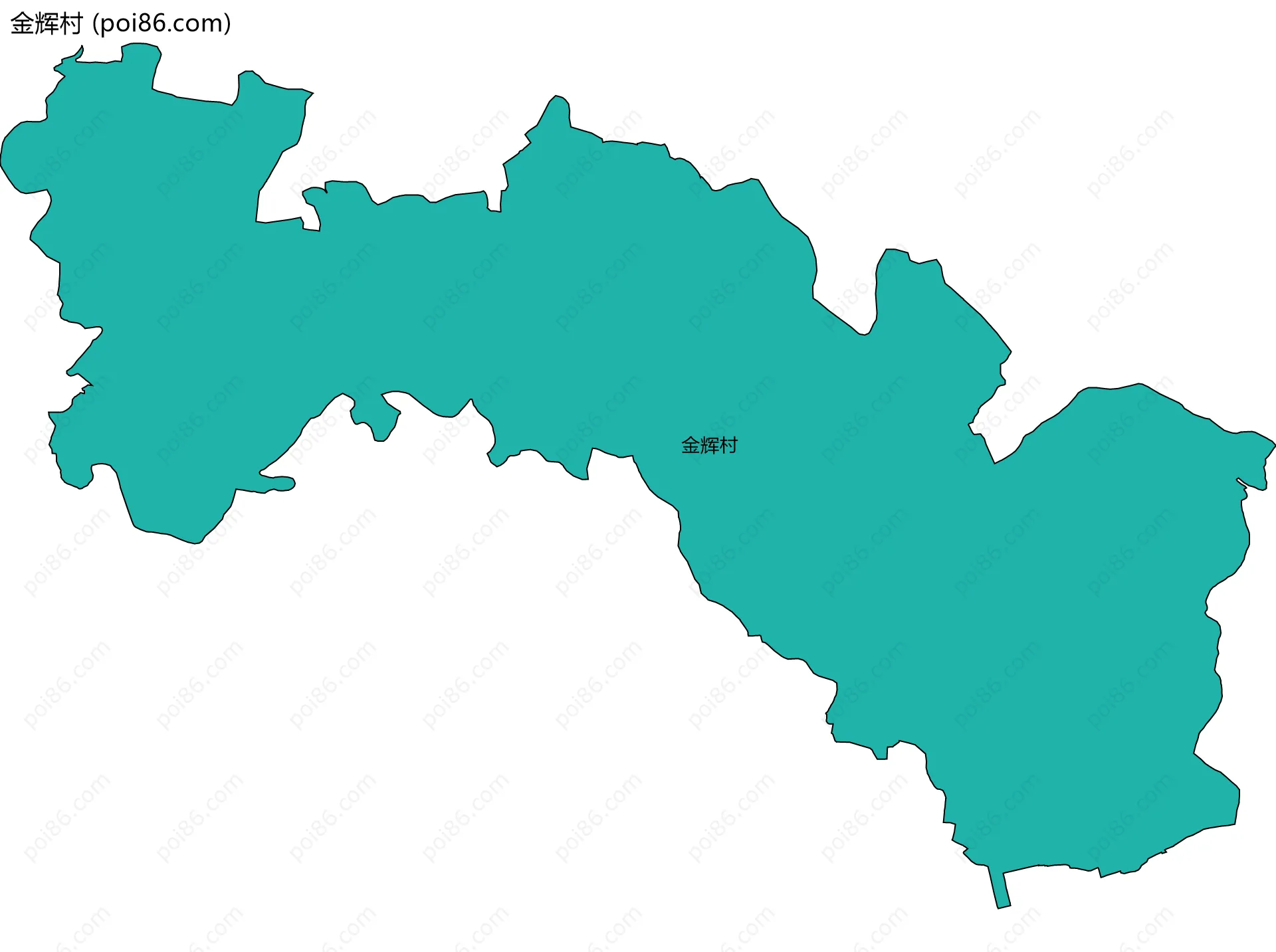 金辉村边界地图
