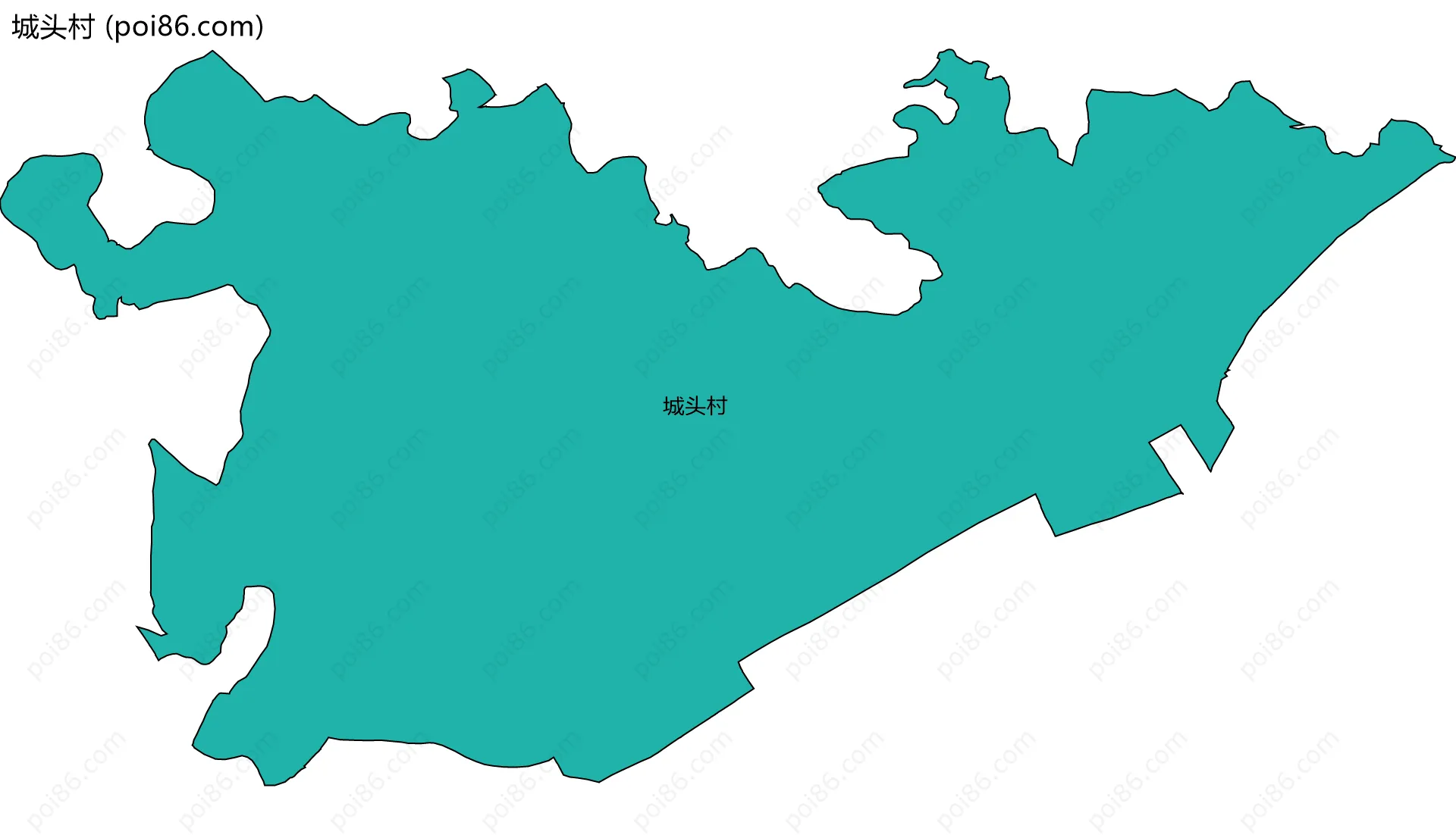 城头村边界地图