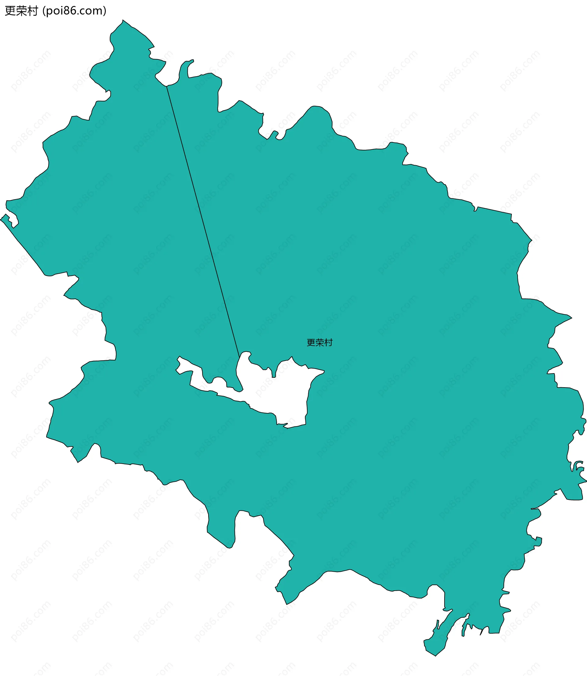 更荣村边界地图