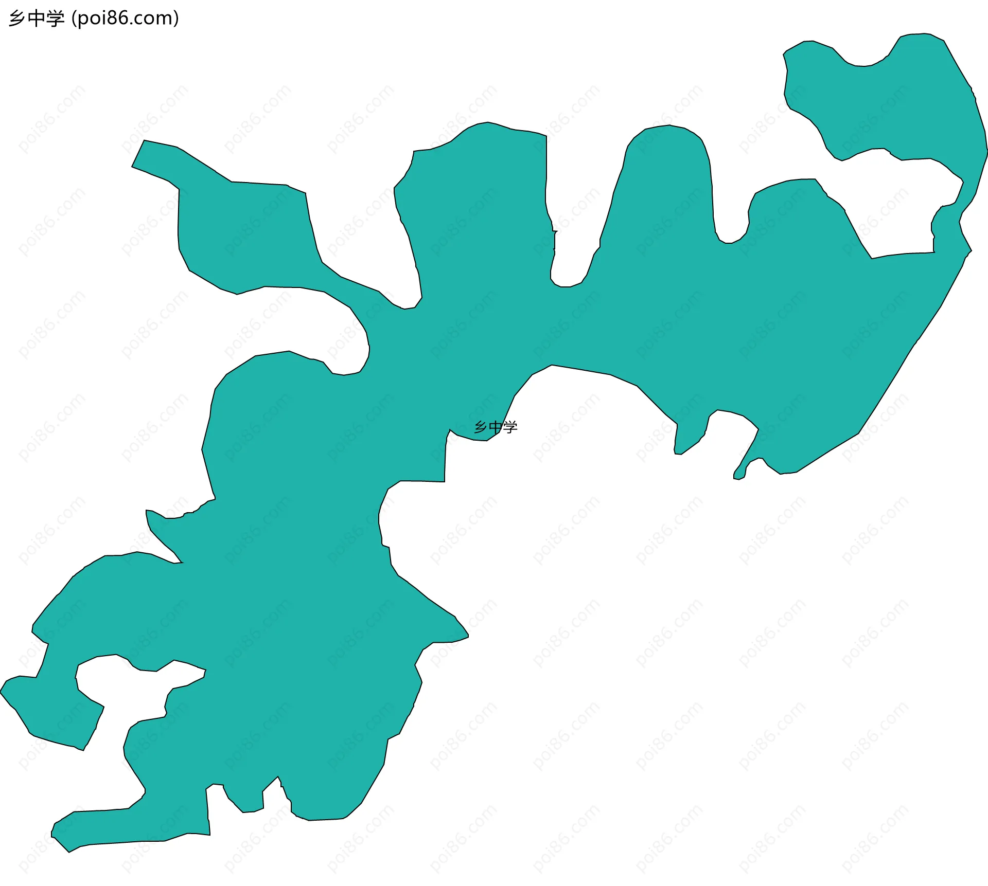 乡中学边界地图
