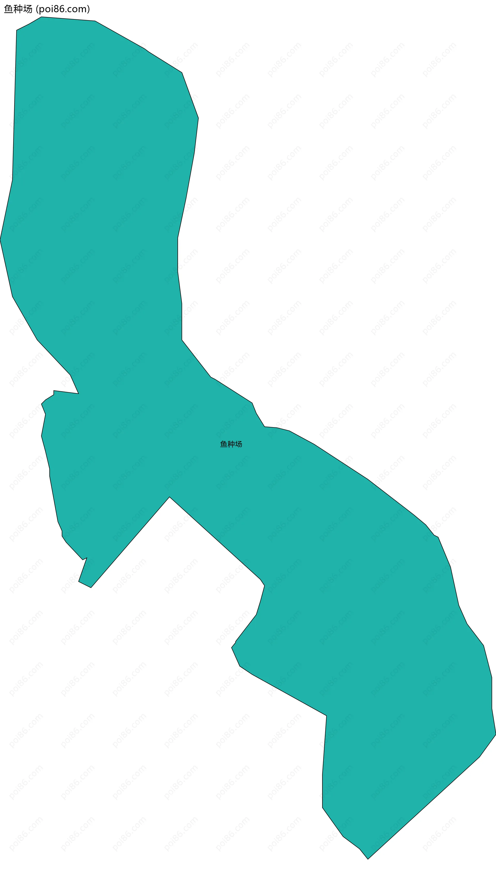 鱼种场边界地图