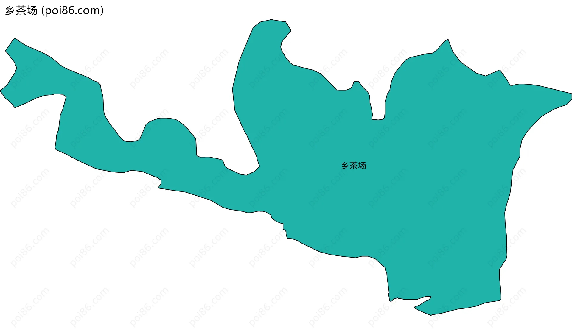 乡茶场边界地图