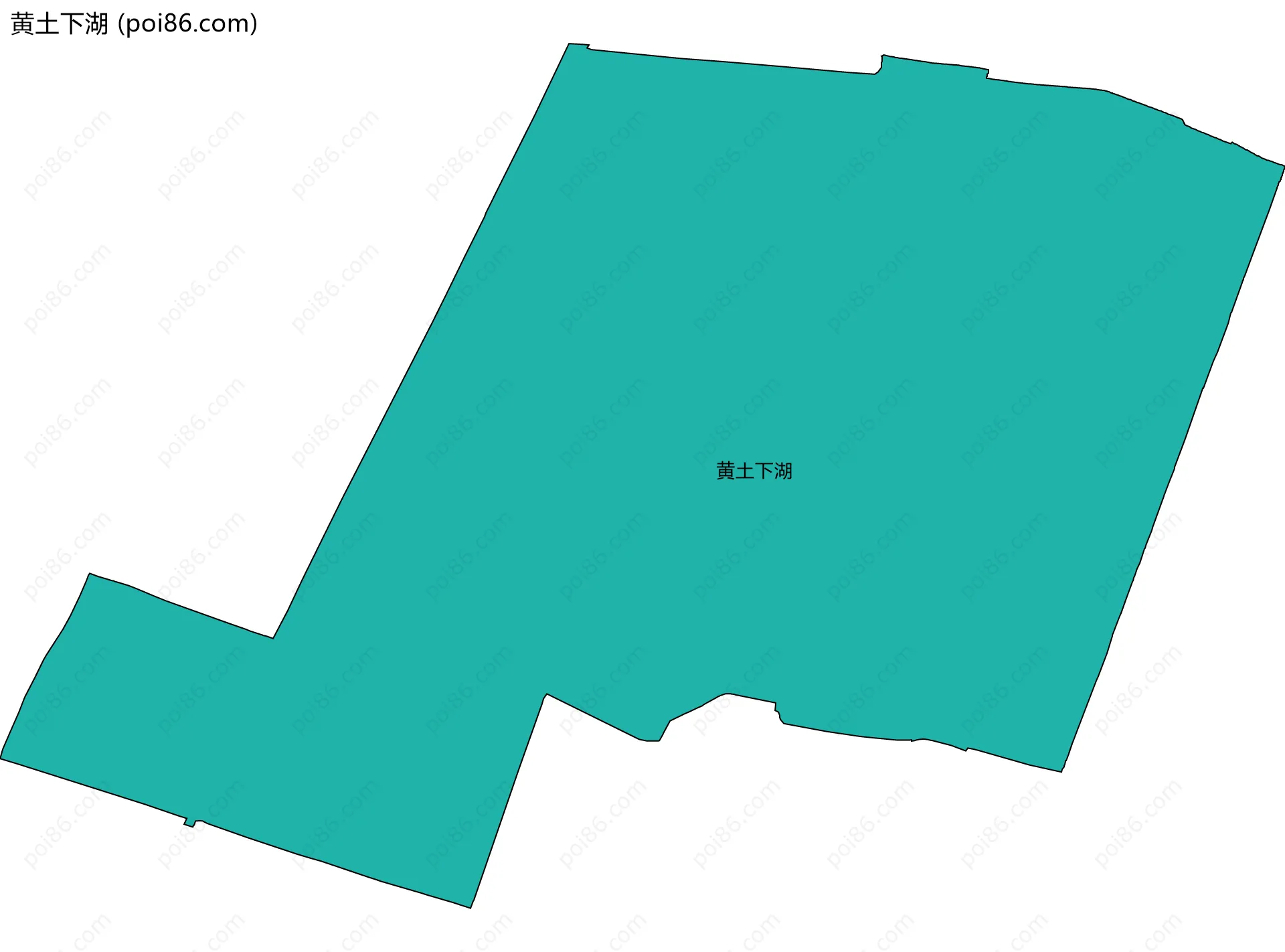 黄土下湖边界地图