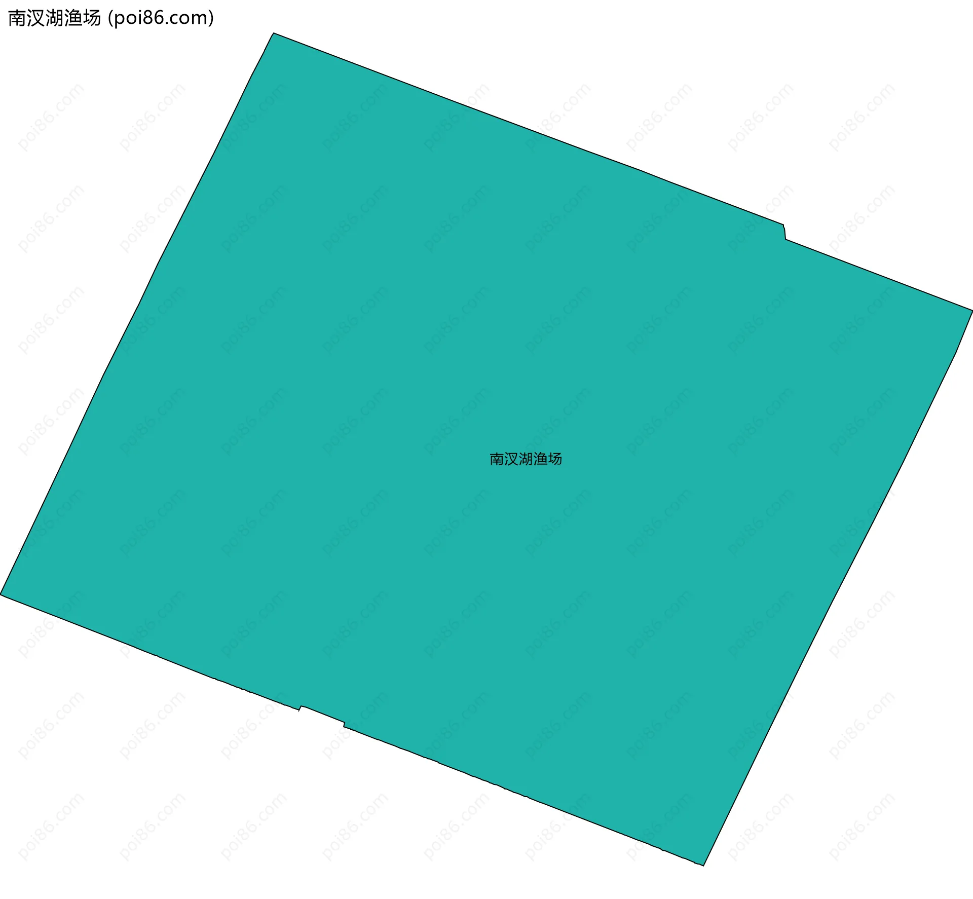 南汊湖渔场边界地图