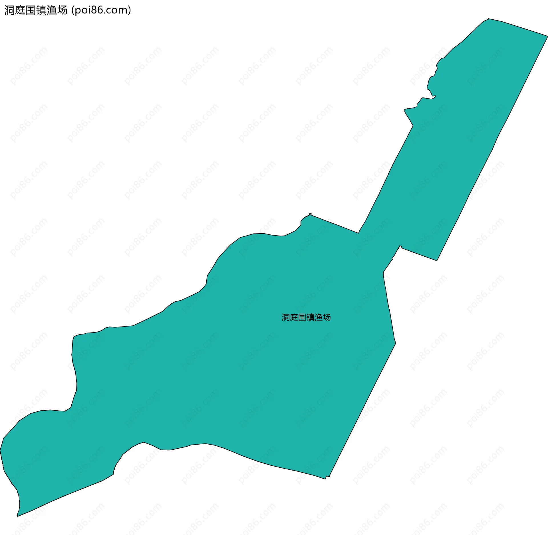 洞庭围镇渔场边界地图