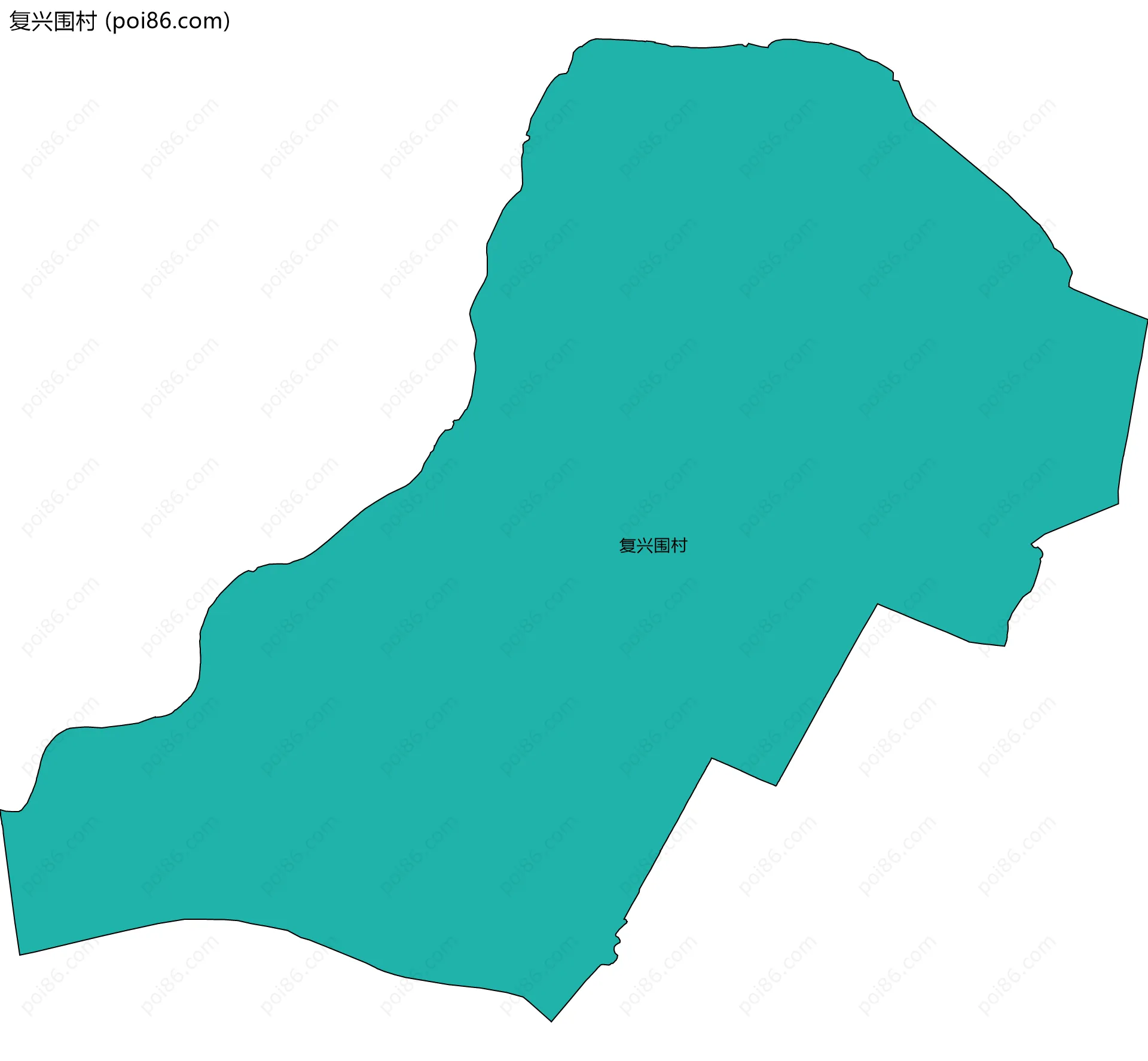 复兴围村边界地图
