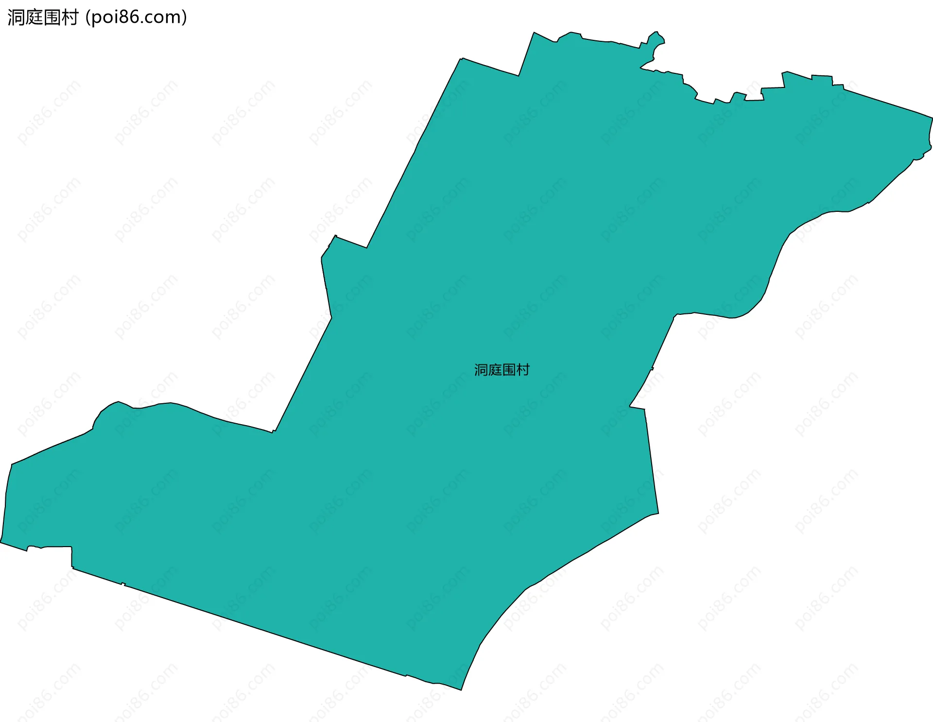 洞庭围村边界地图