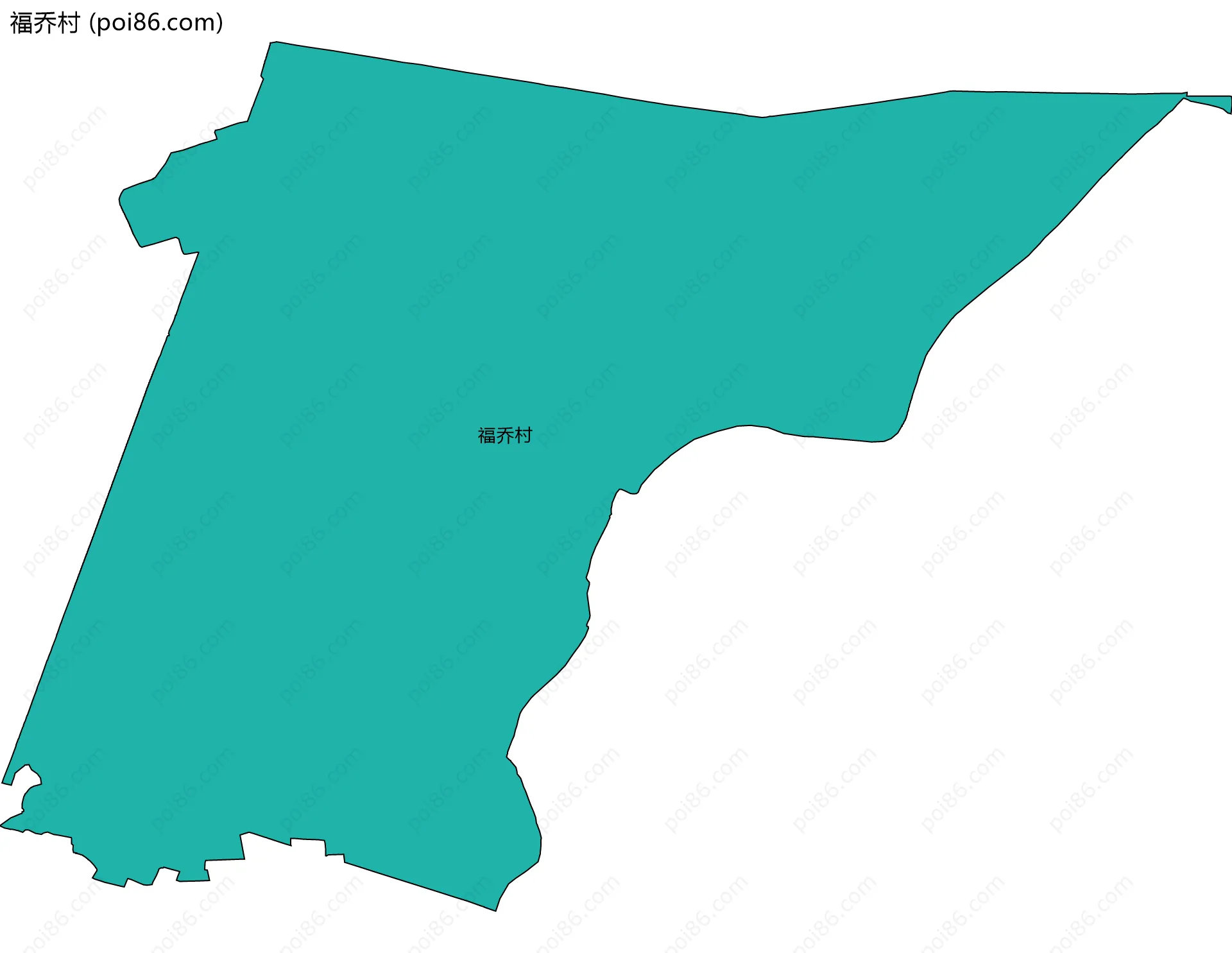 福乔村边界地图