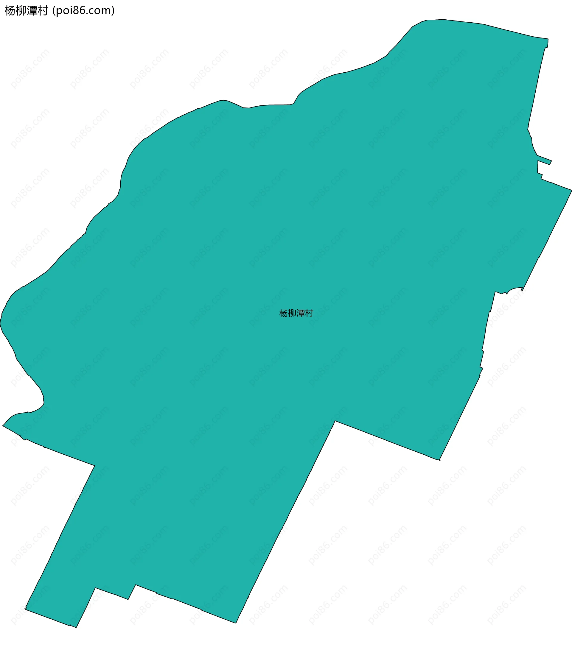 杨柳潭村边界地图