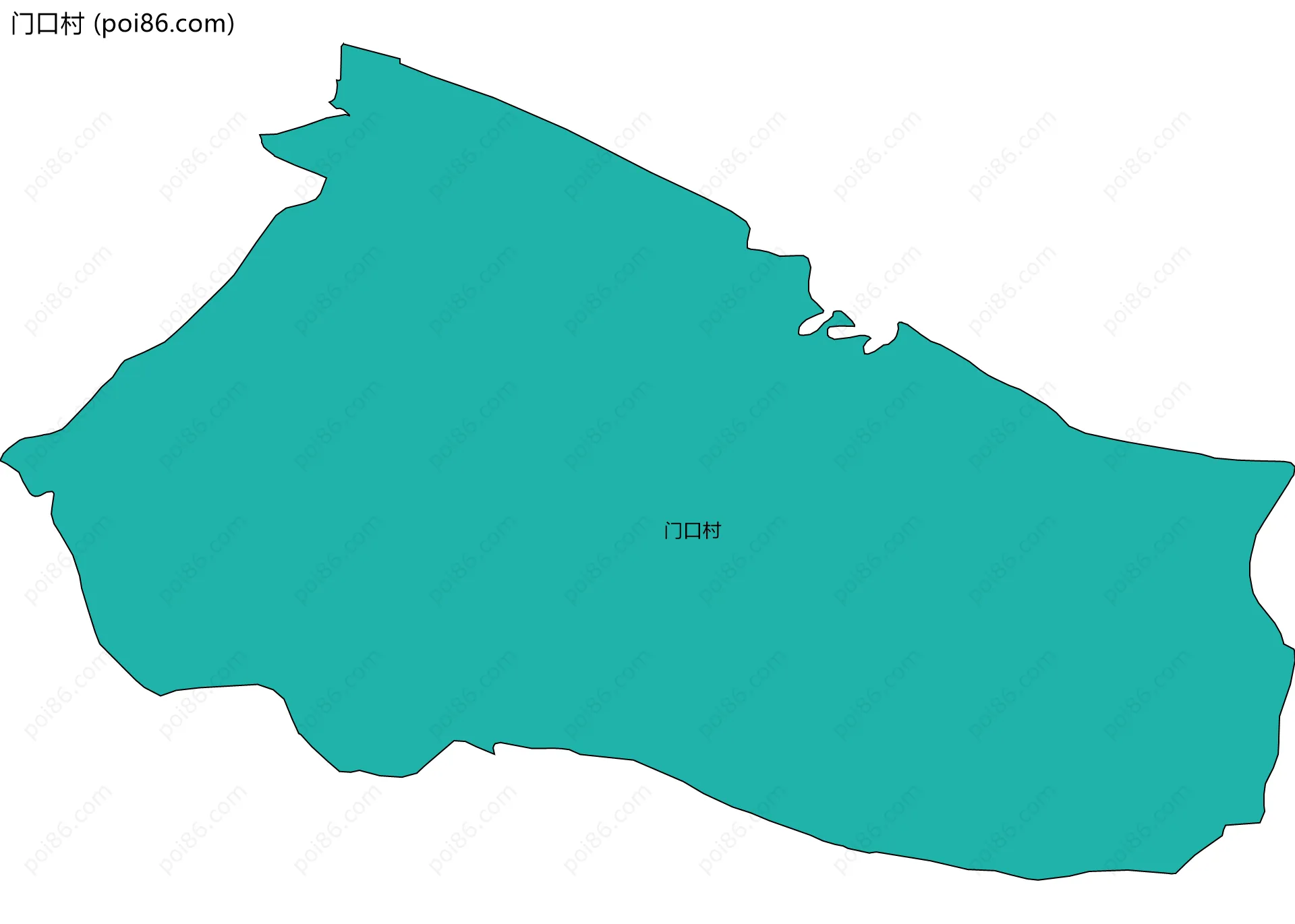 门口村边界地图