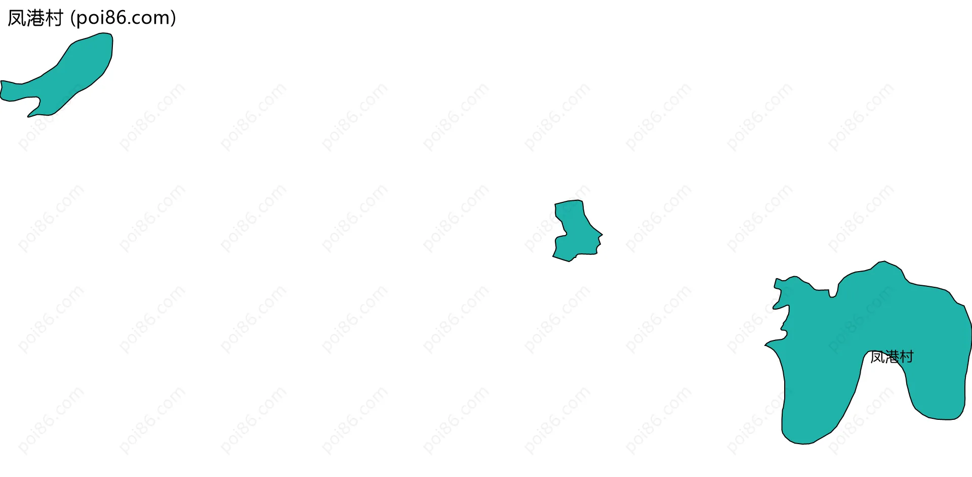 凤港村边界地图