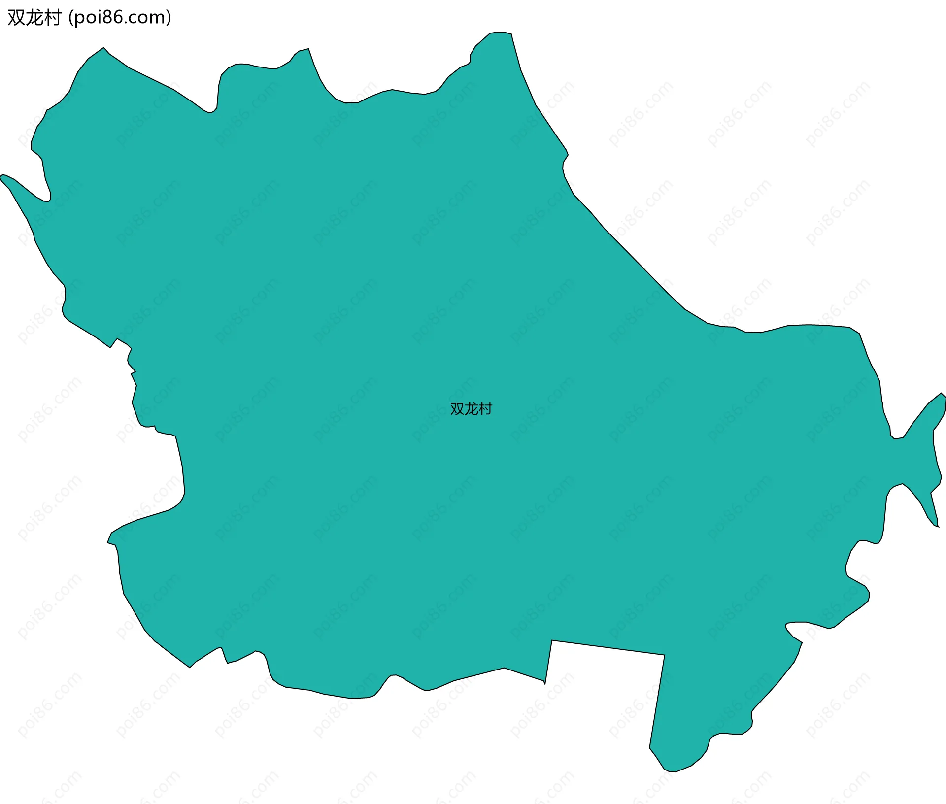 双龙村边界地图