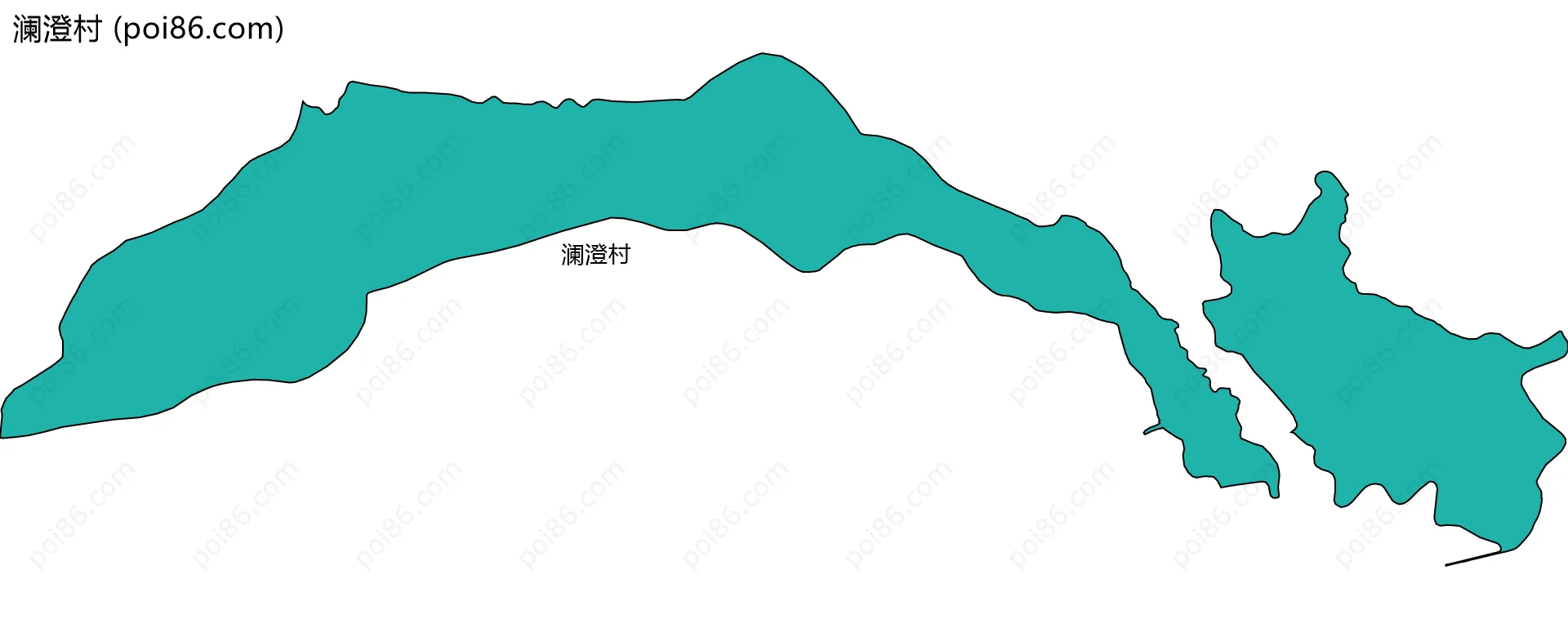 澜澄村边界地图