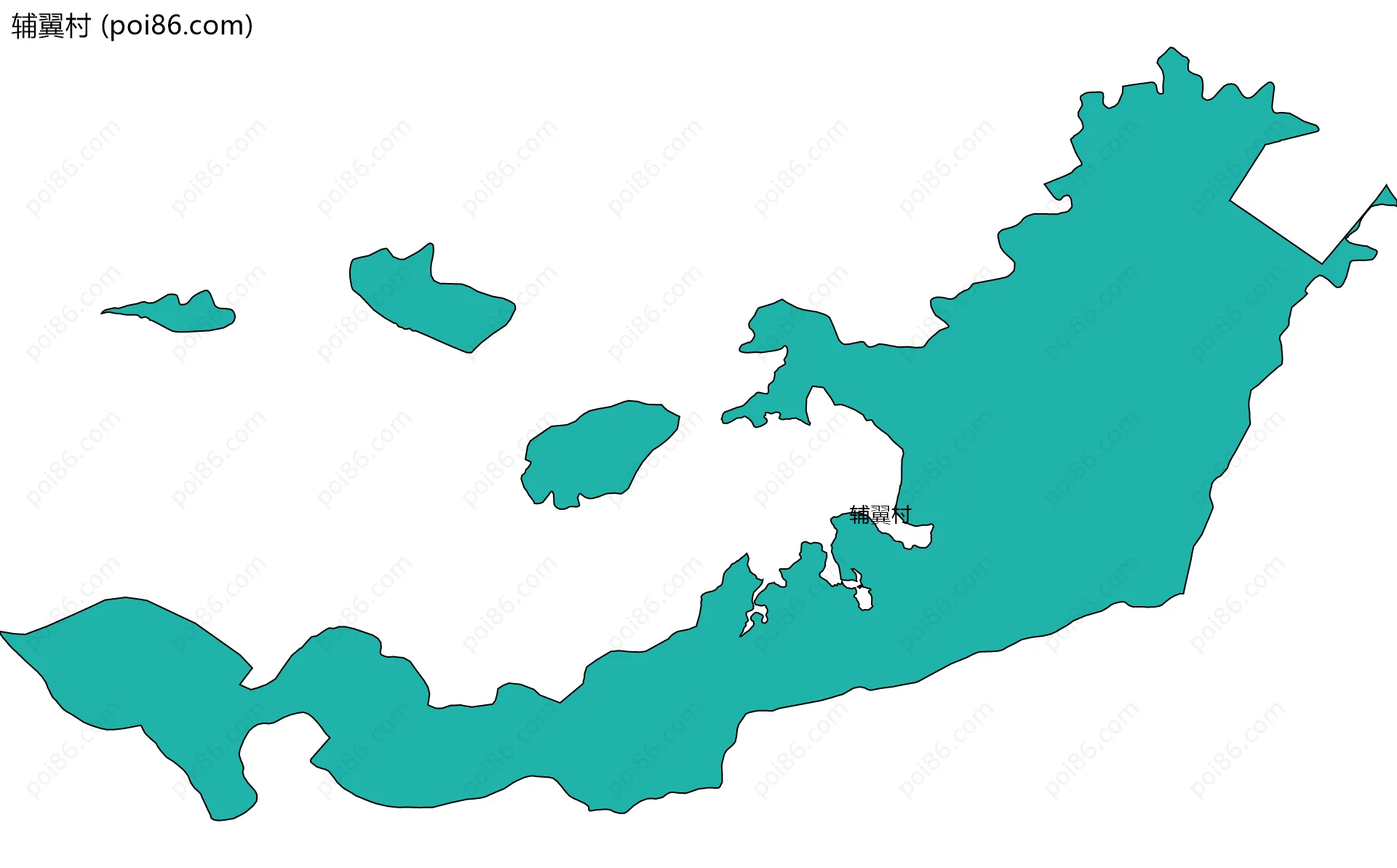 辅翼村边界地图
