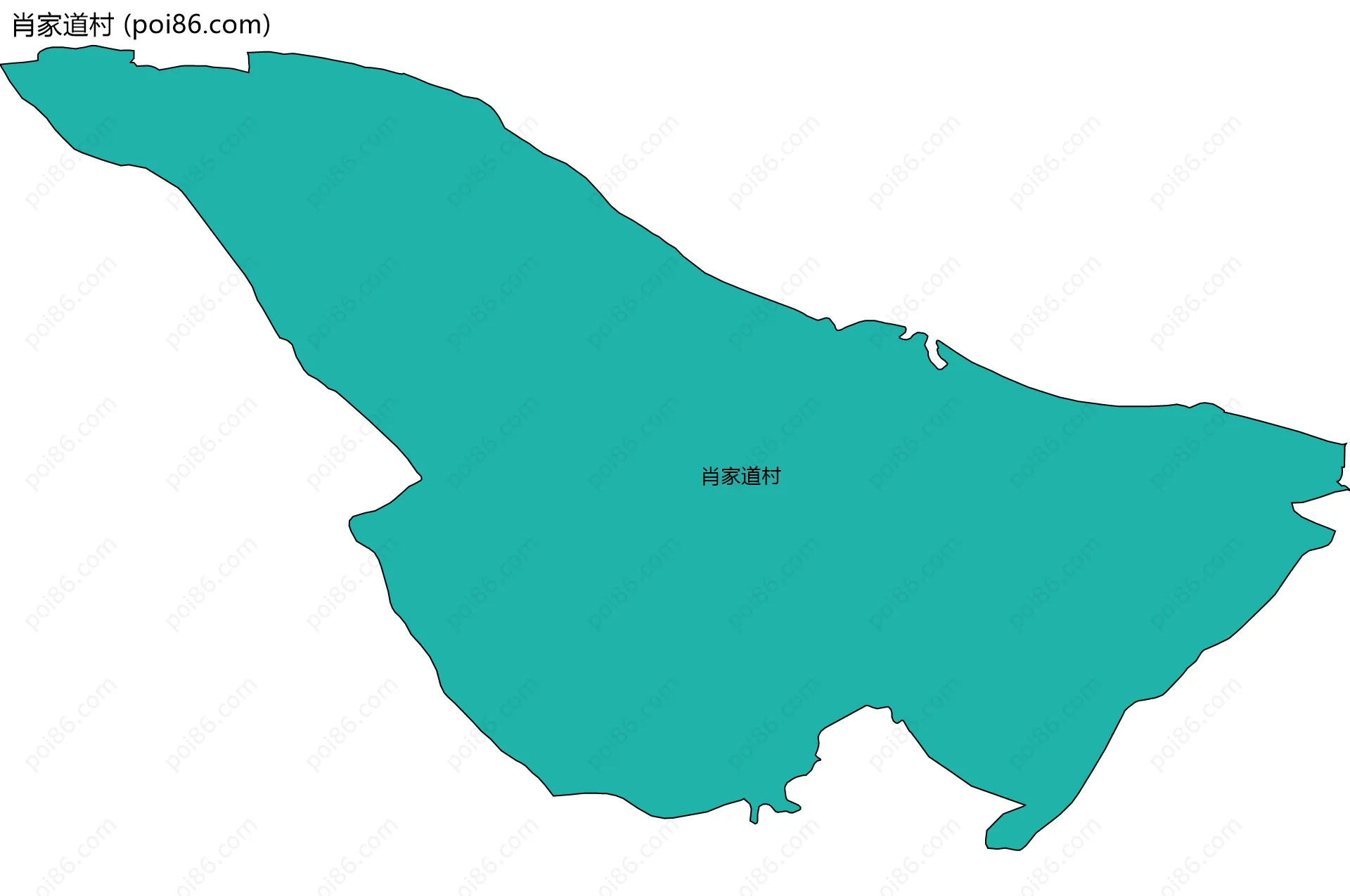 肖家道村边界地图