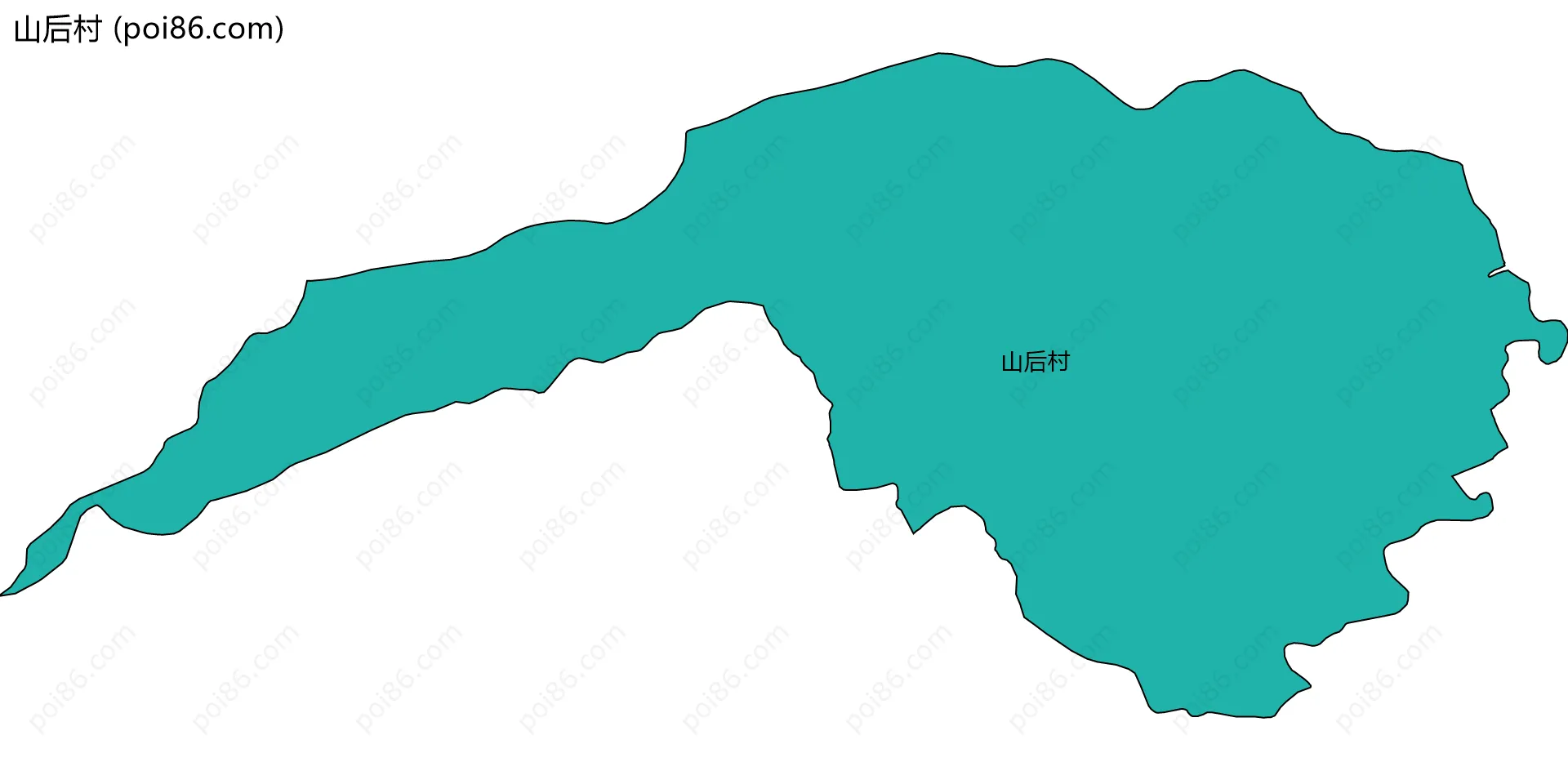 山后村边界地图