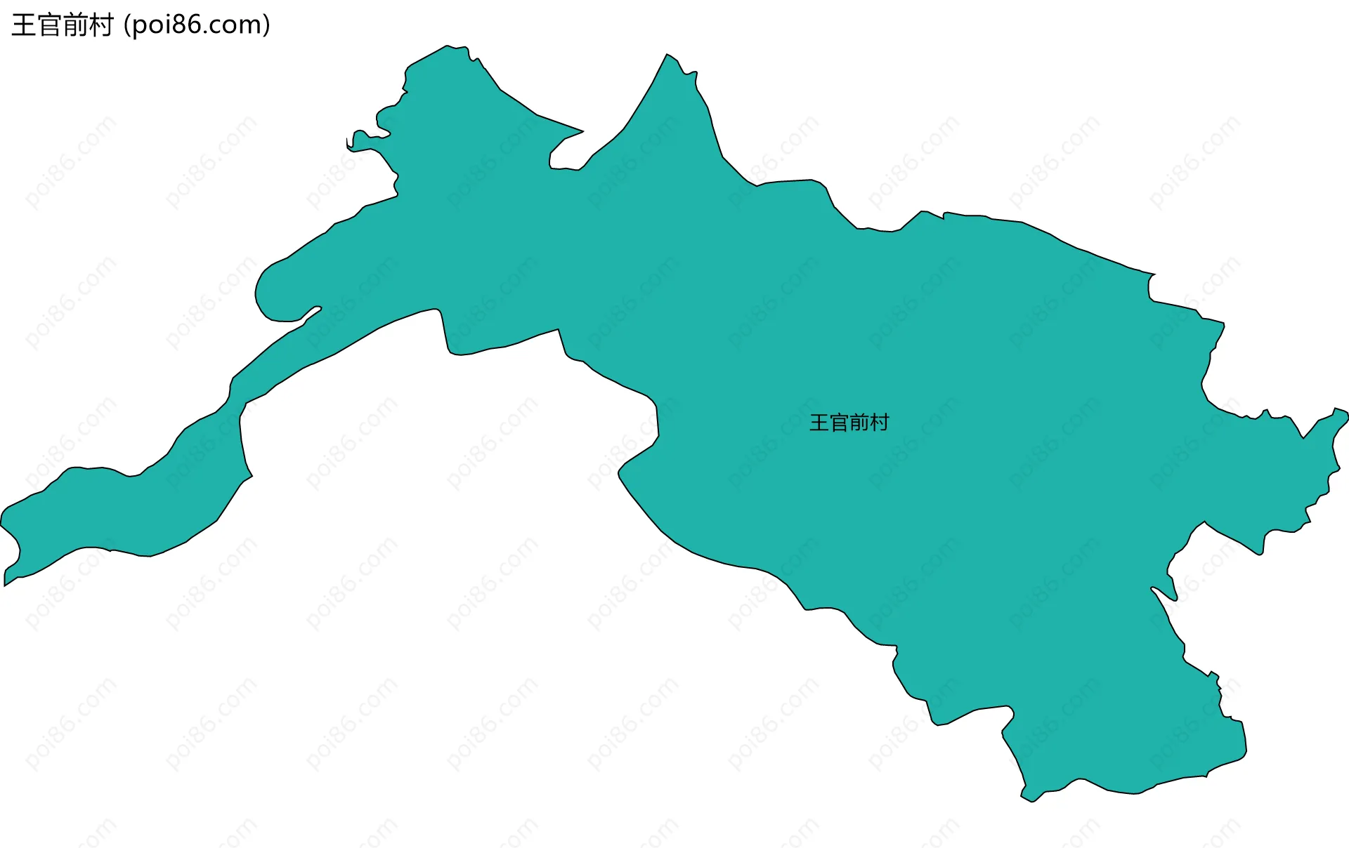 王官前村边界地图