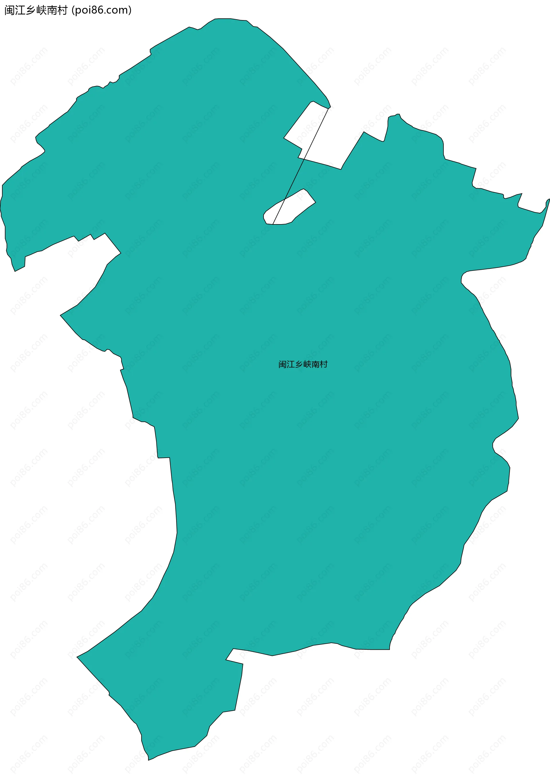 闽江乡峡南村边界地图