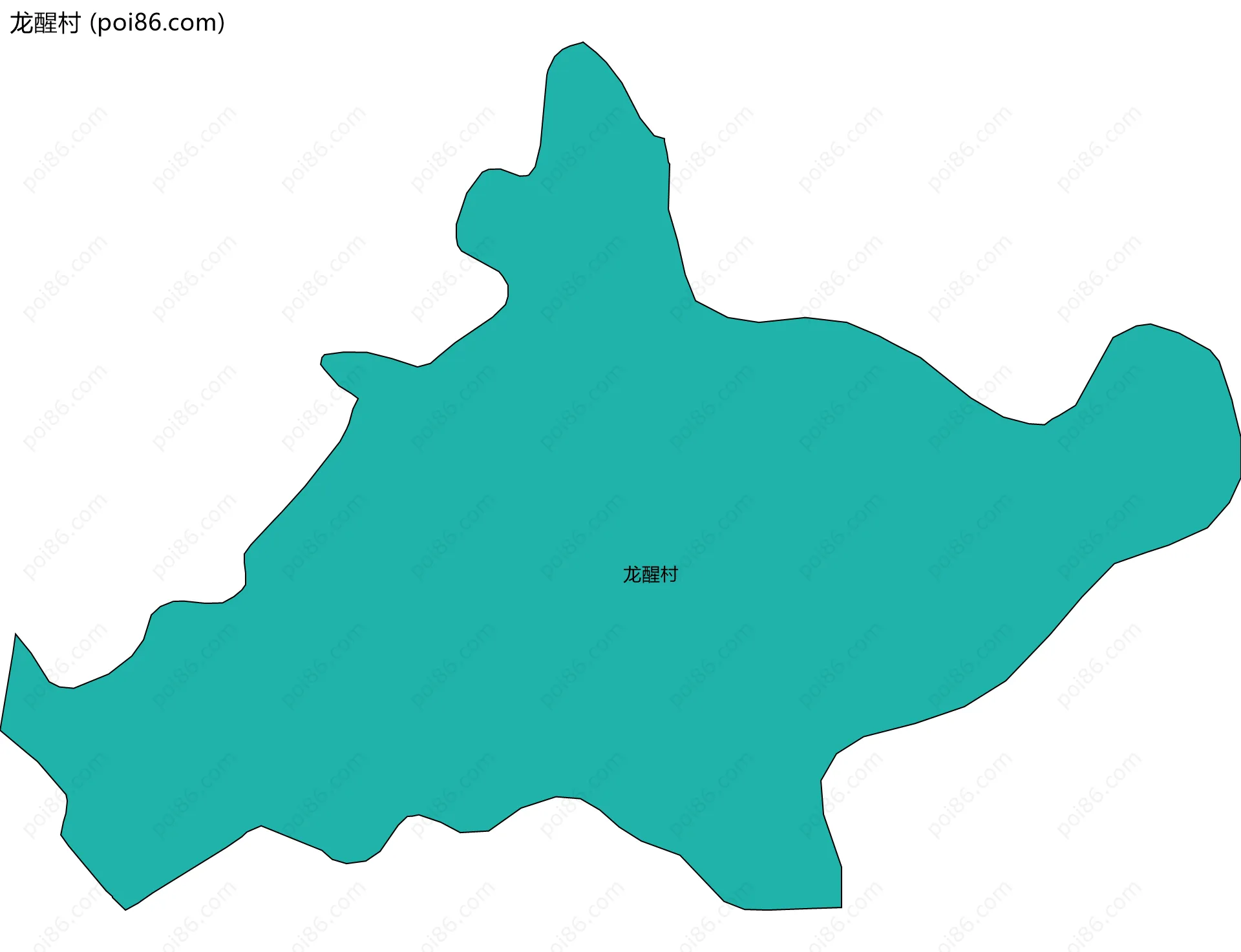 龙醒村边界地图