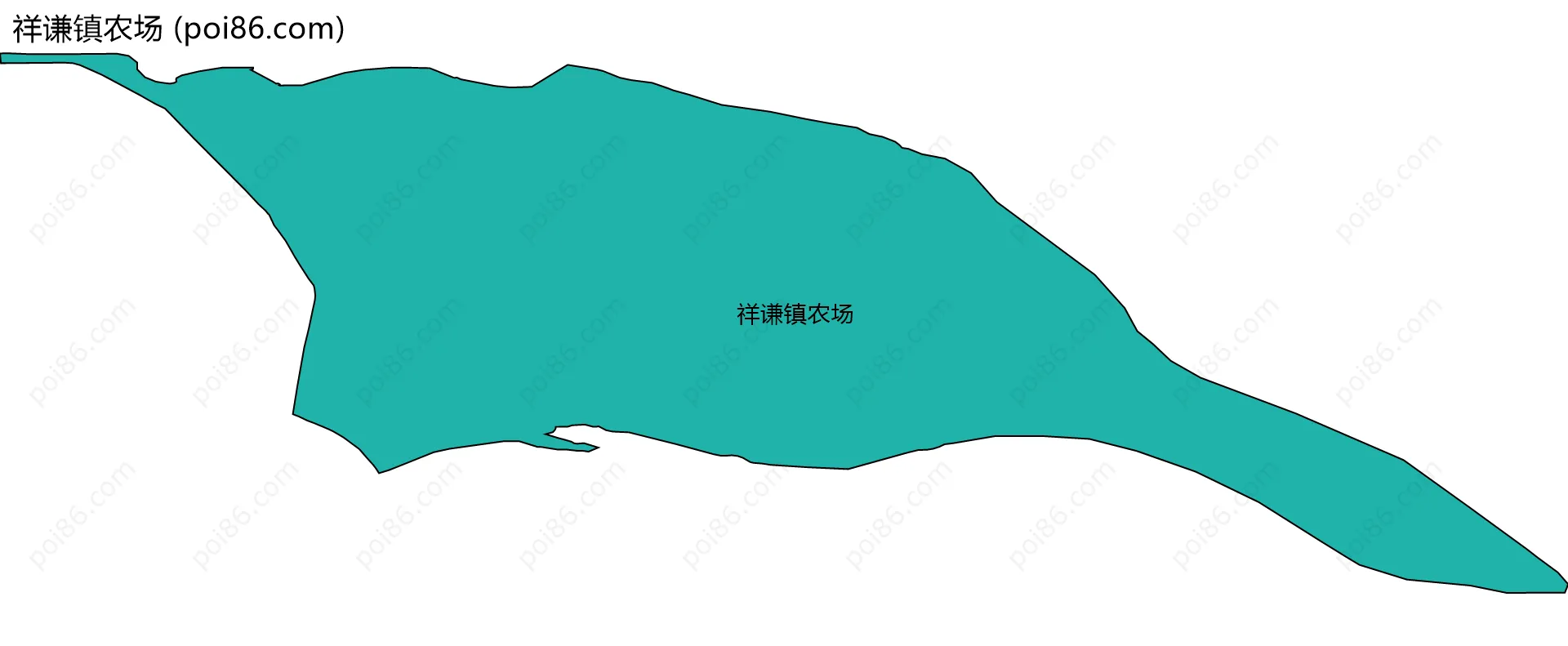 祥谦镇农场边界地图