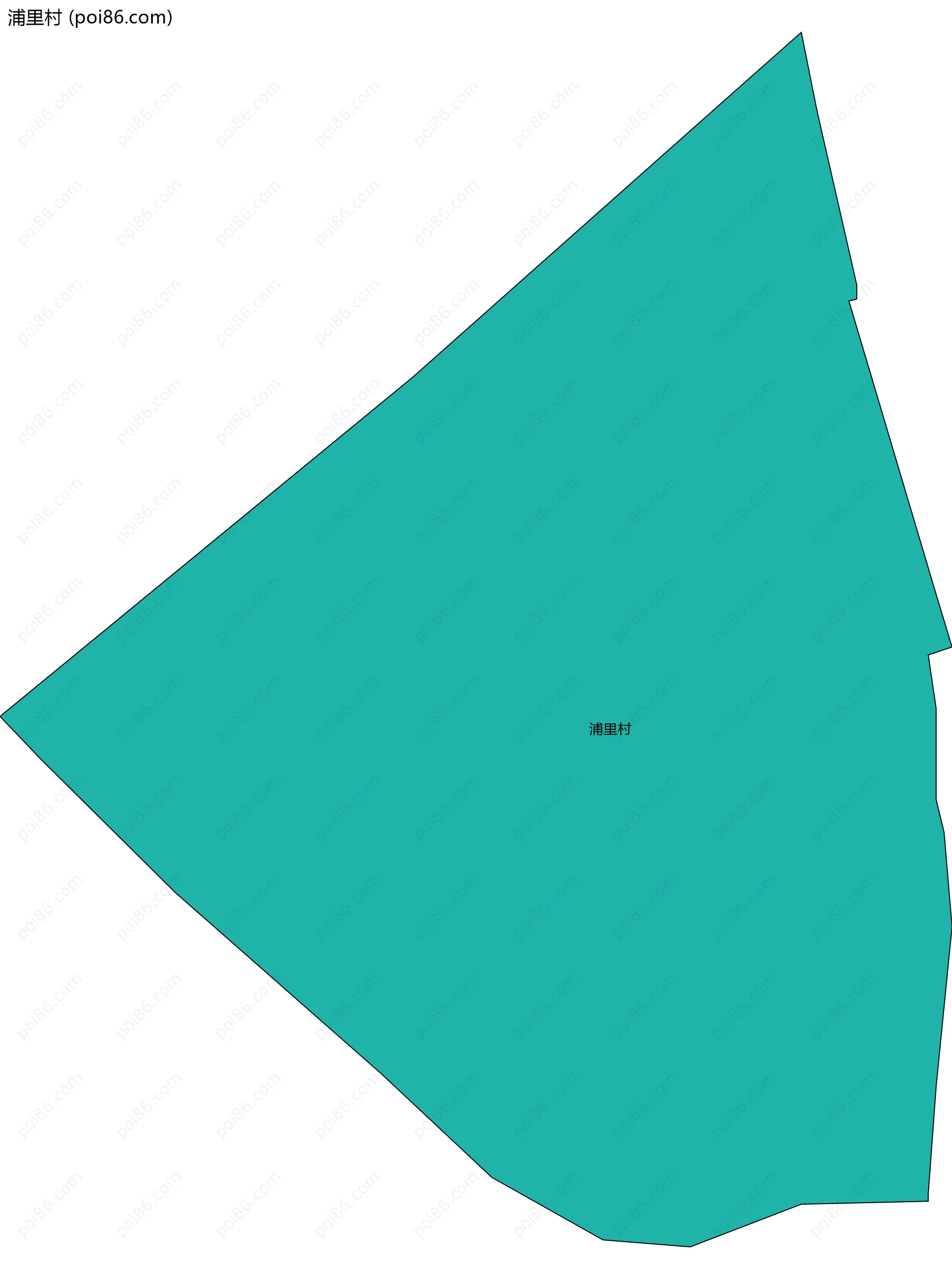 浦里村边界地图