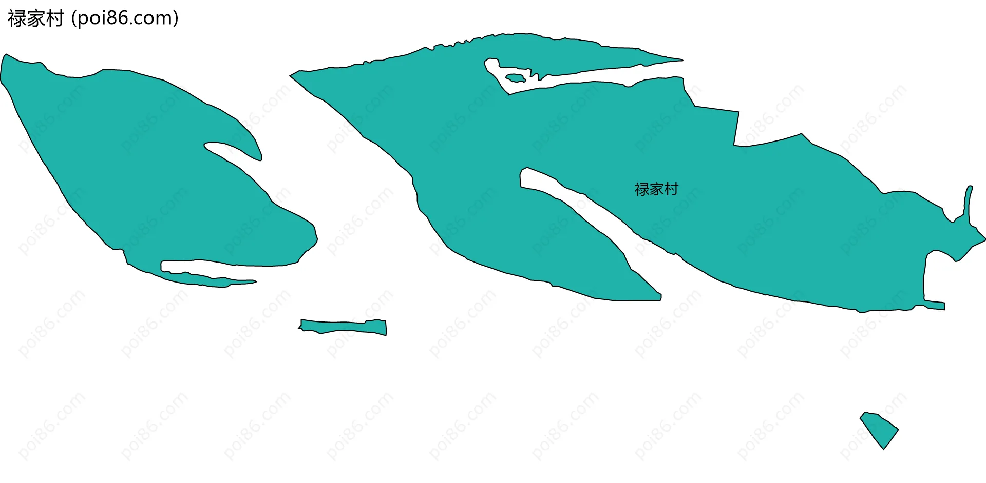 禄家村边界地图