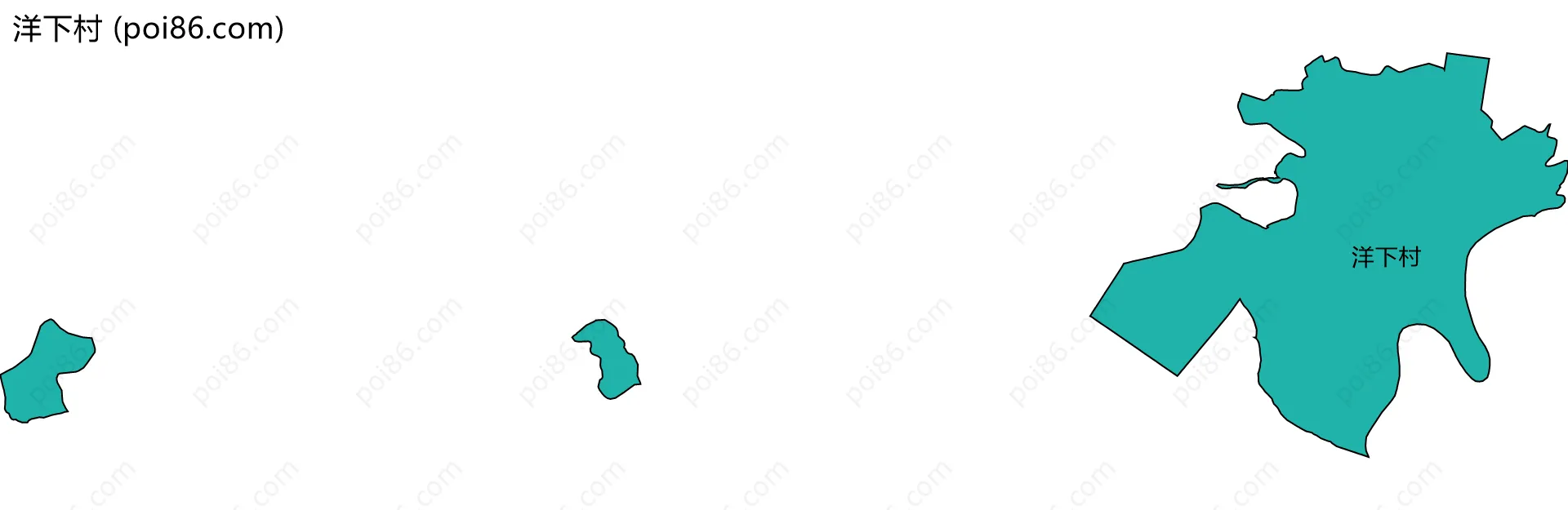 洋下村边界地图