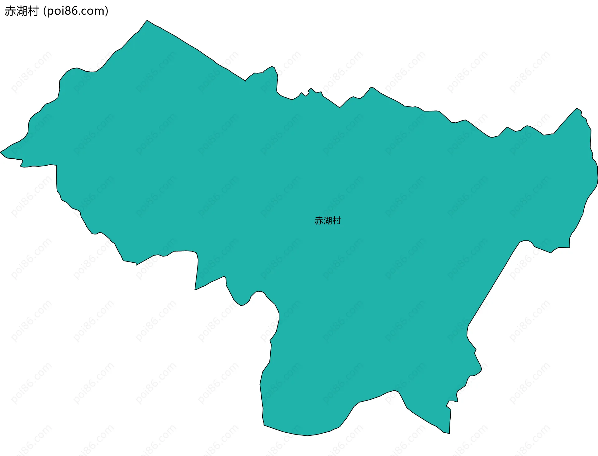 赤湖村边界地图
