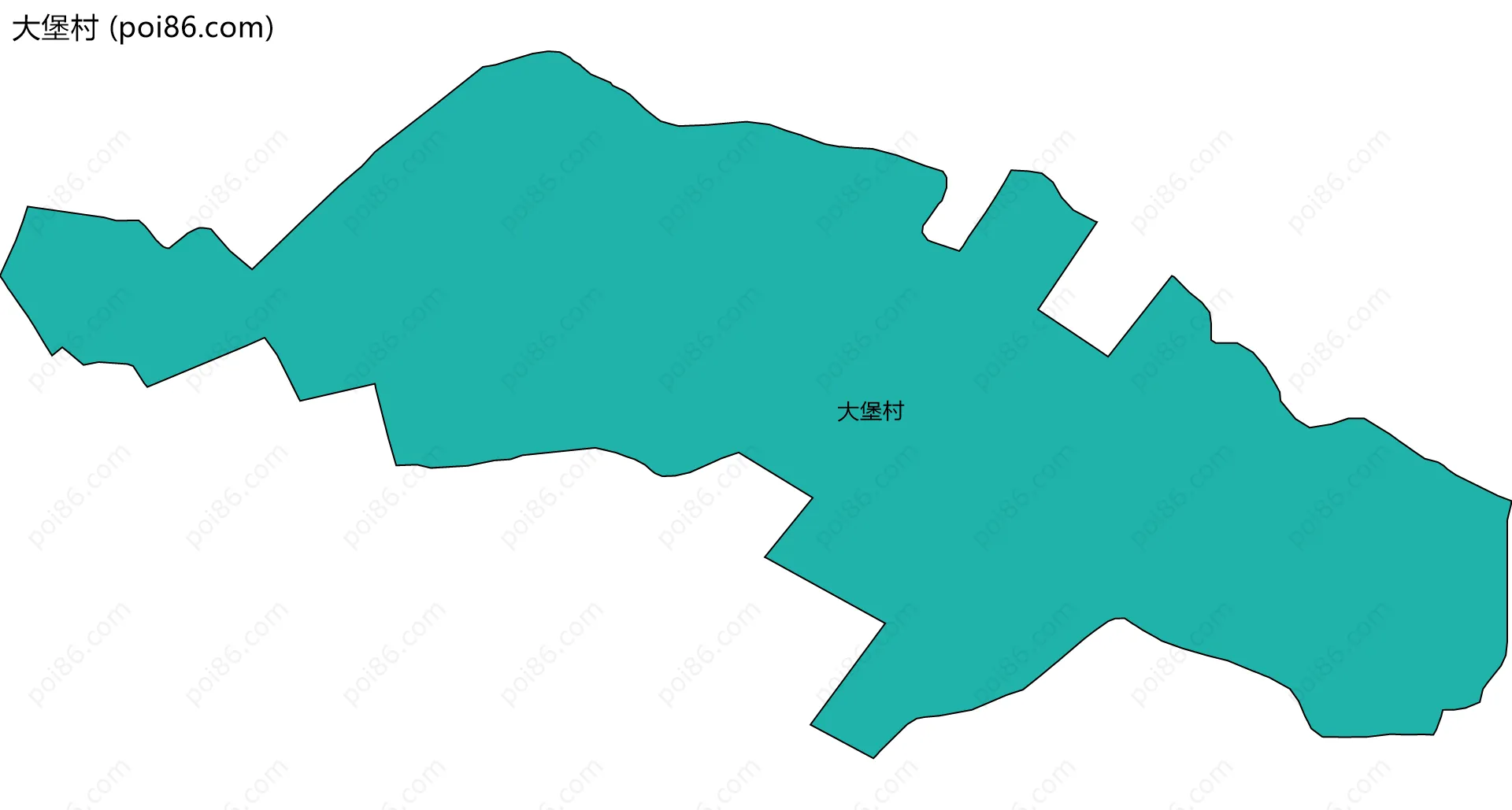 大堡村边界地图