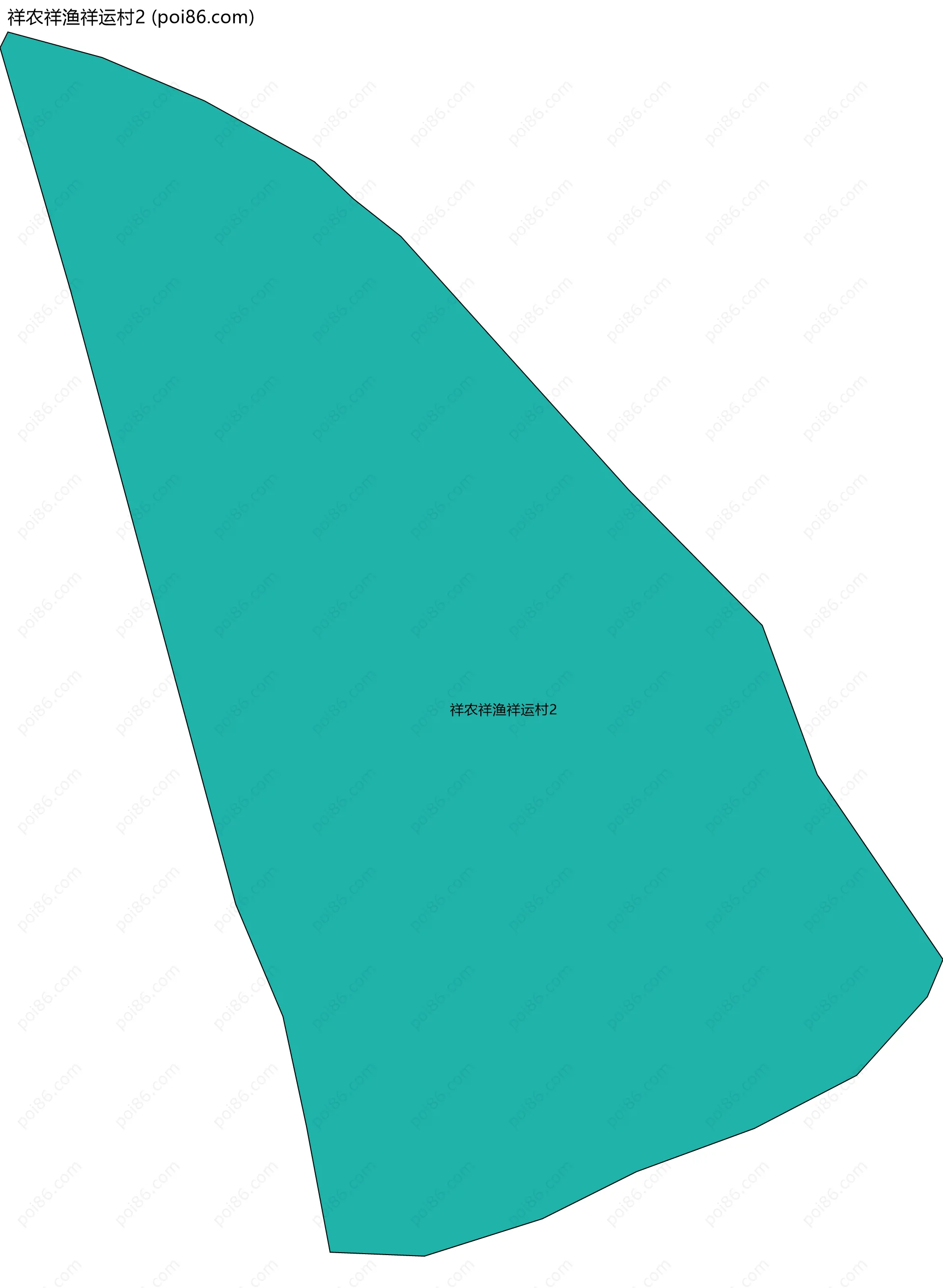 祥农祥渔祥运村2边界地图