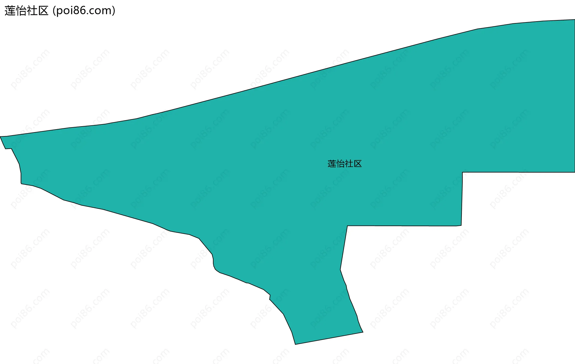 莲怡社区边界地图