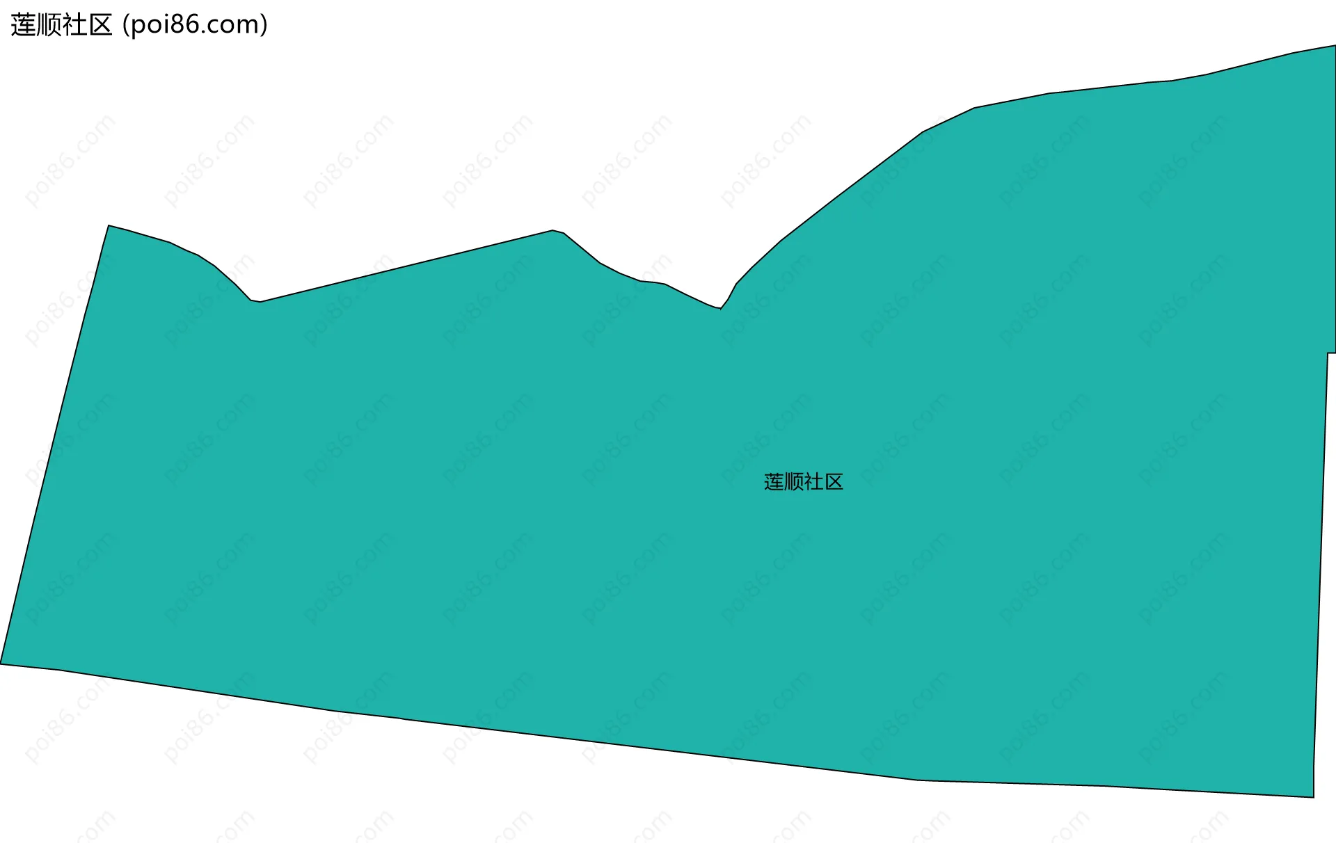 莲顺社区边界地图