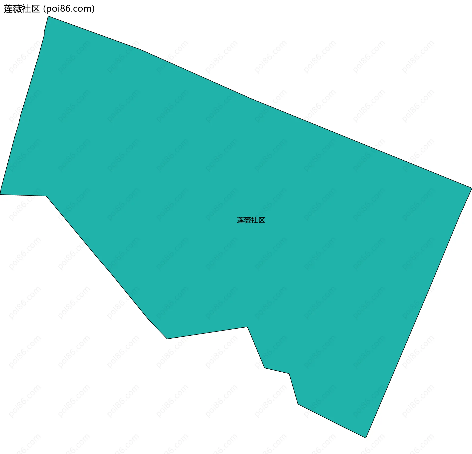莲薇社区边界地图