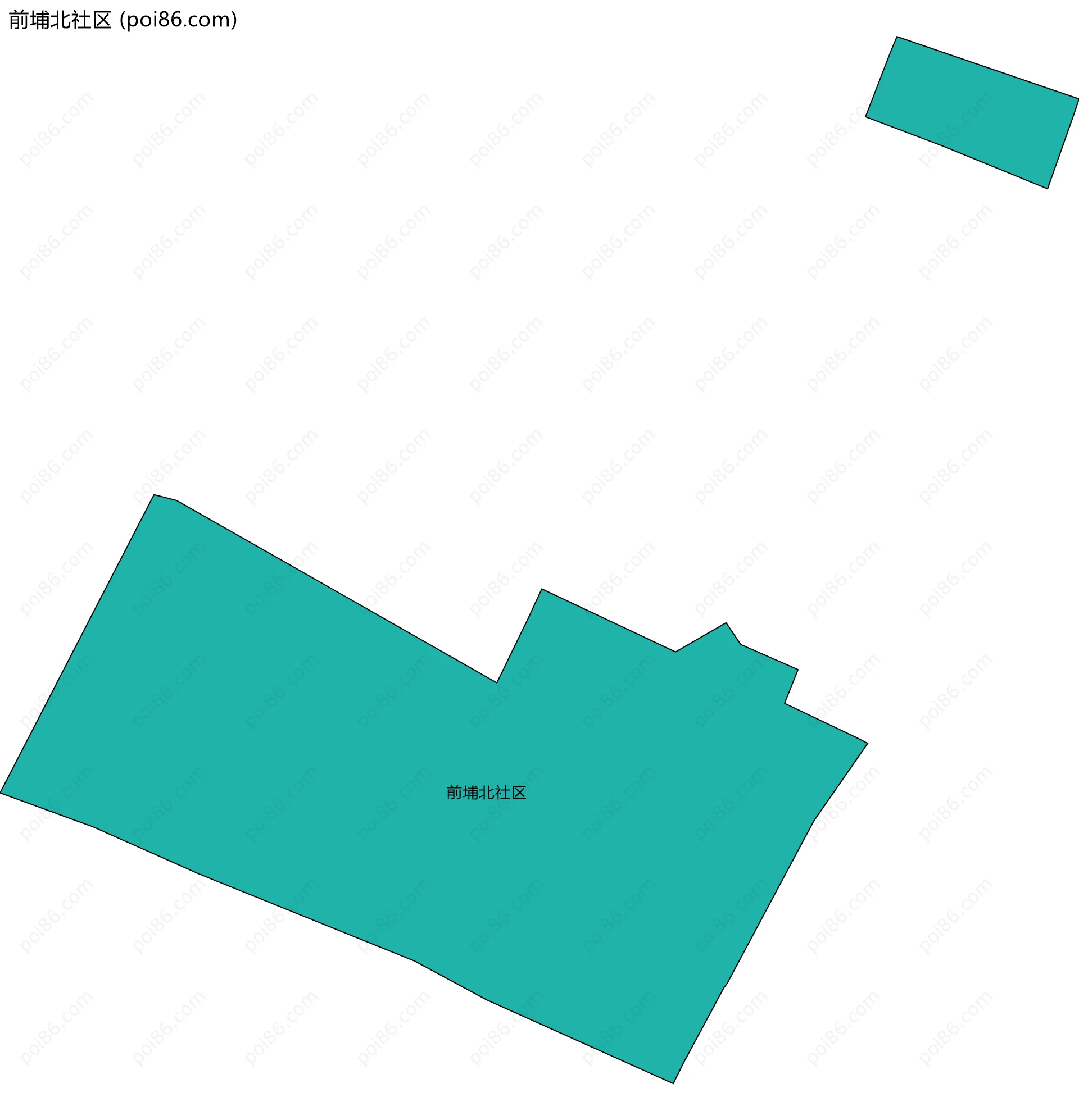 前埔北社区边界地图