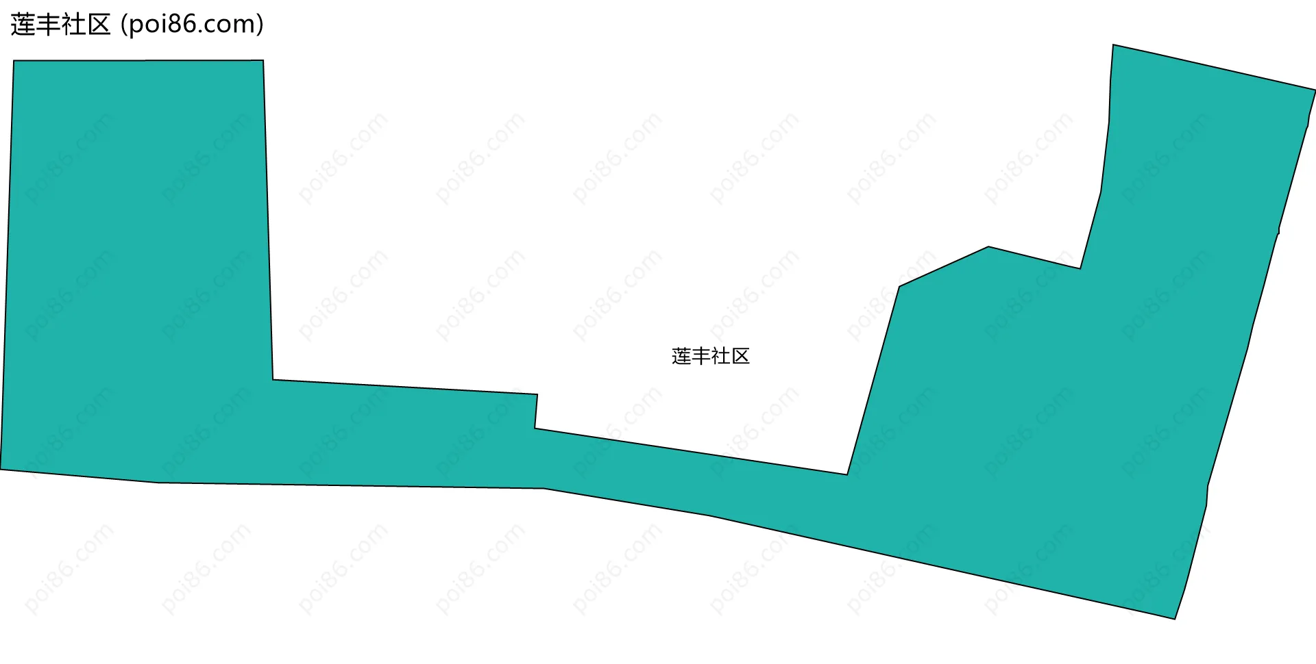 莲丰社区边界地图