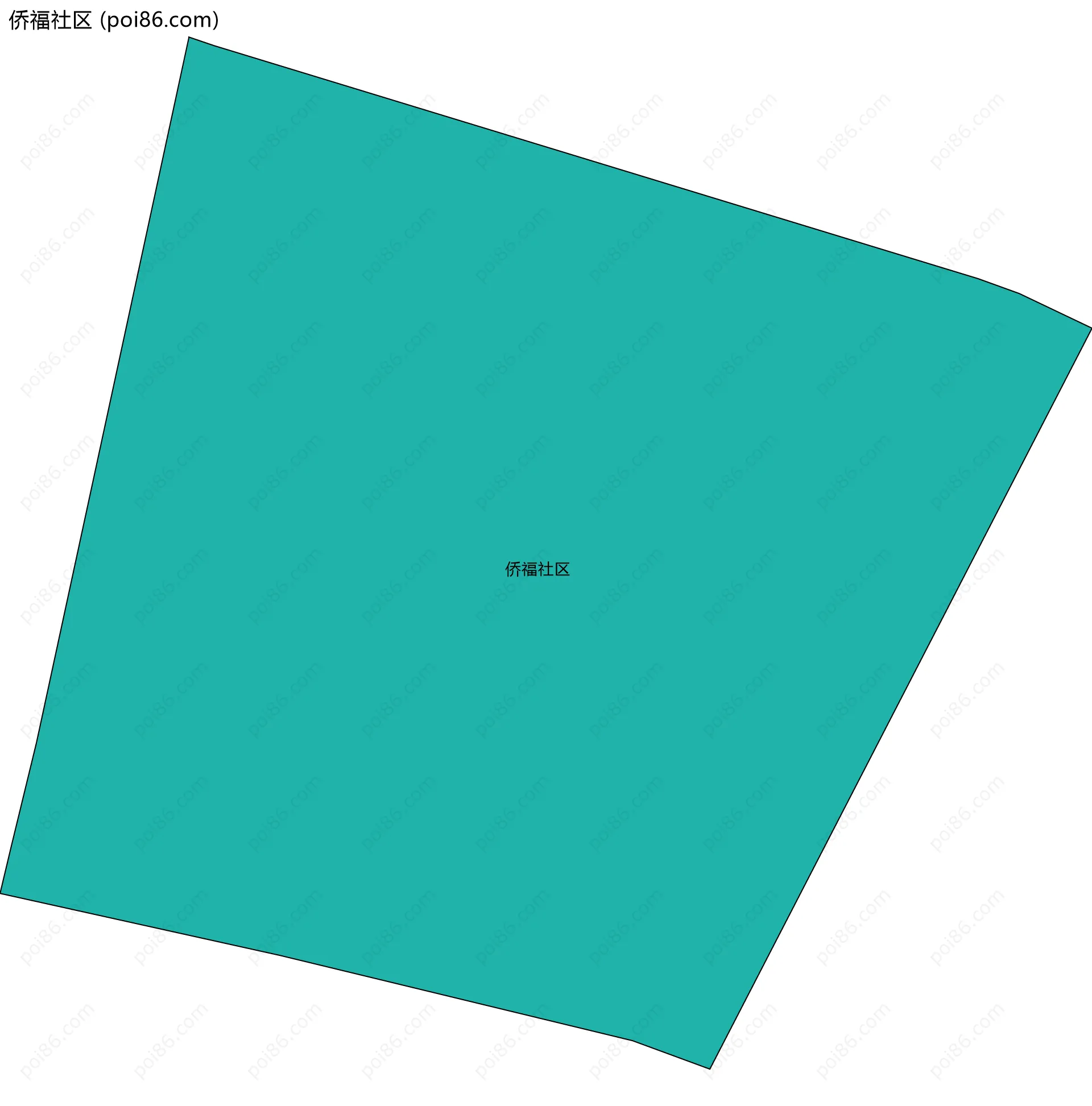 侨福社区边界地图