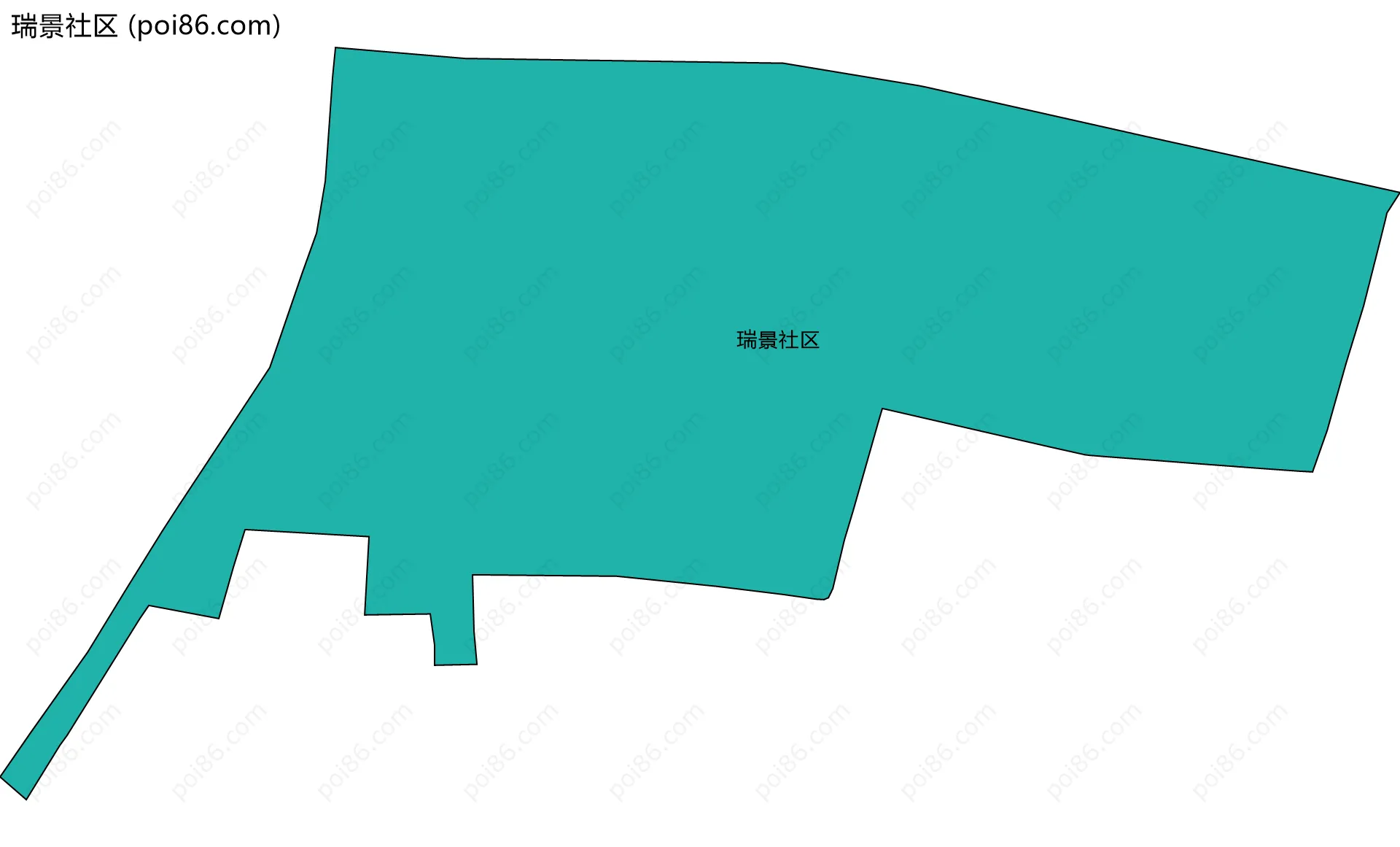 瑞景社区边界地图