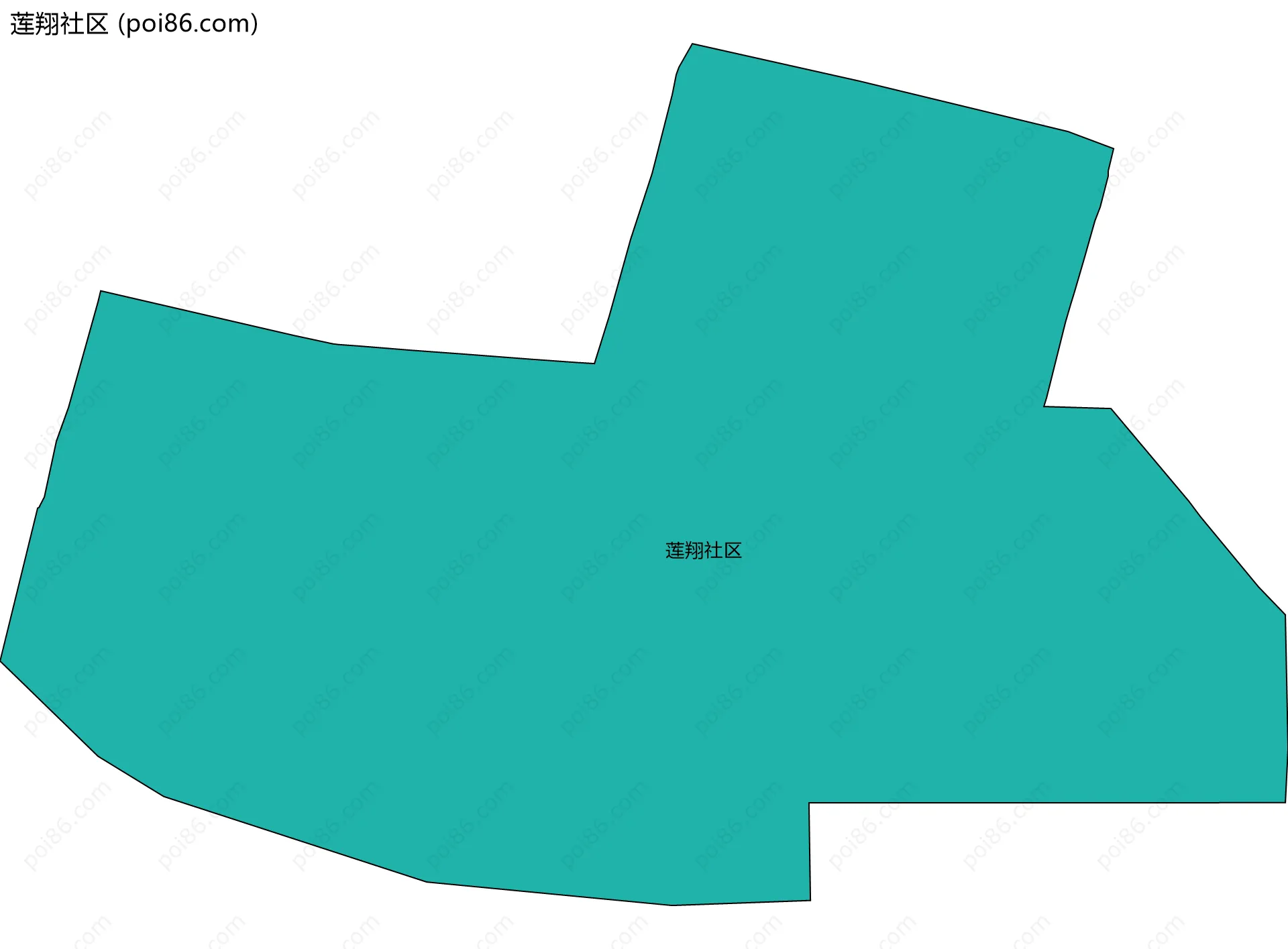 莲翔社区边界地图