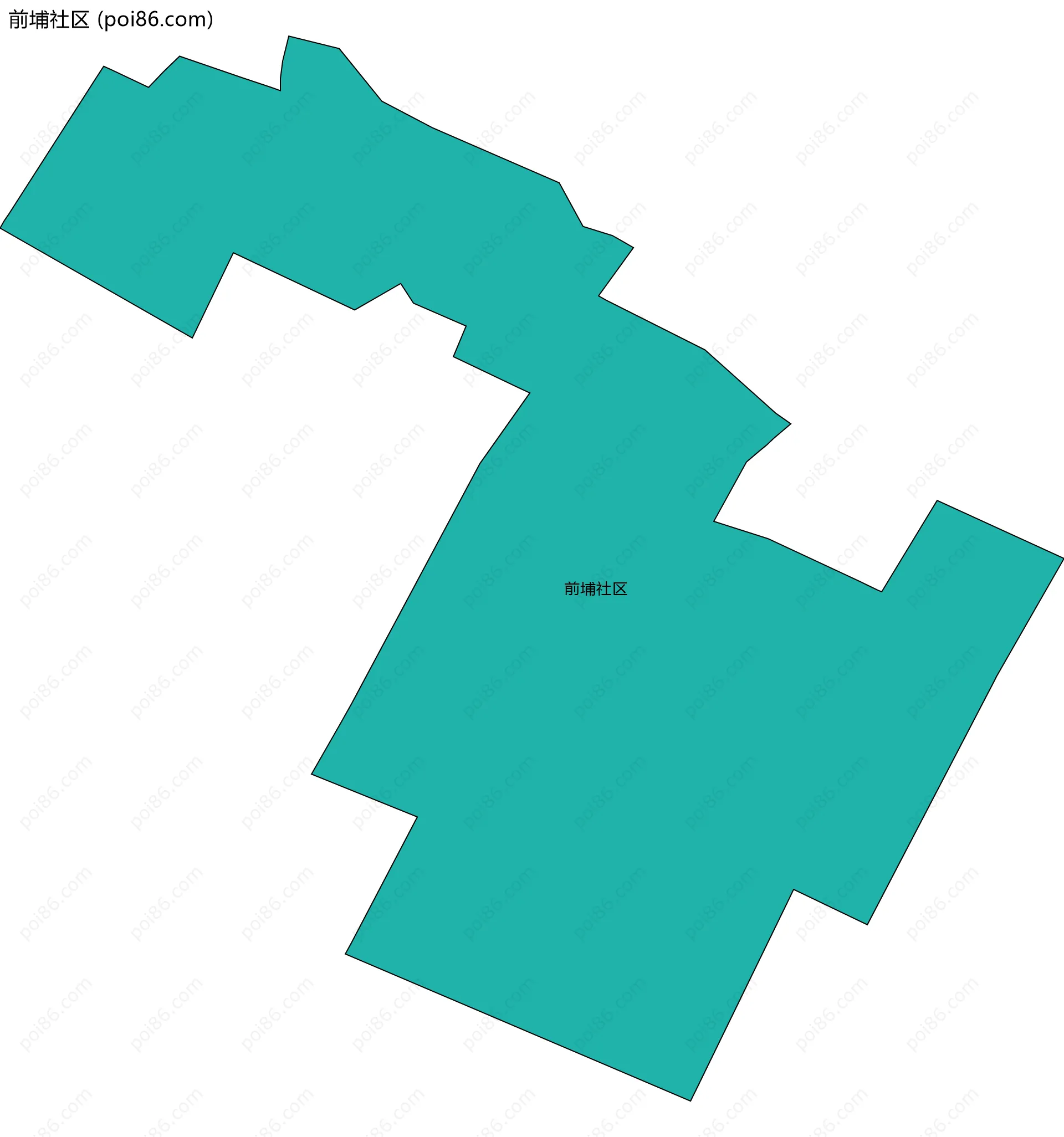 前埔社区边界地图