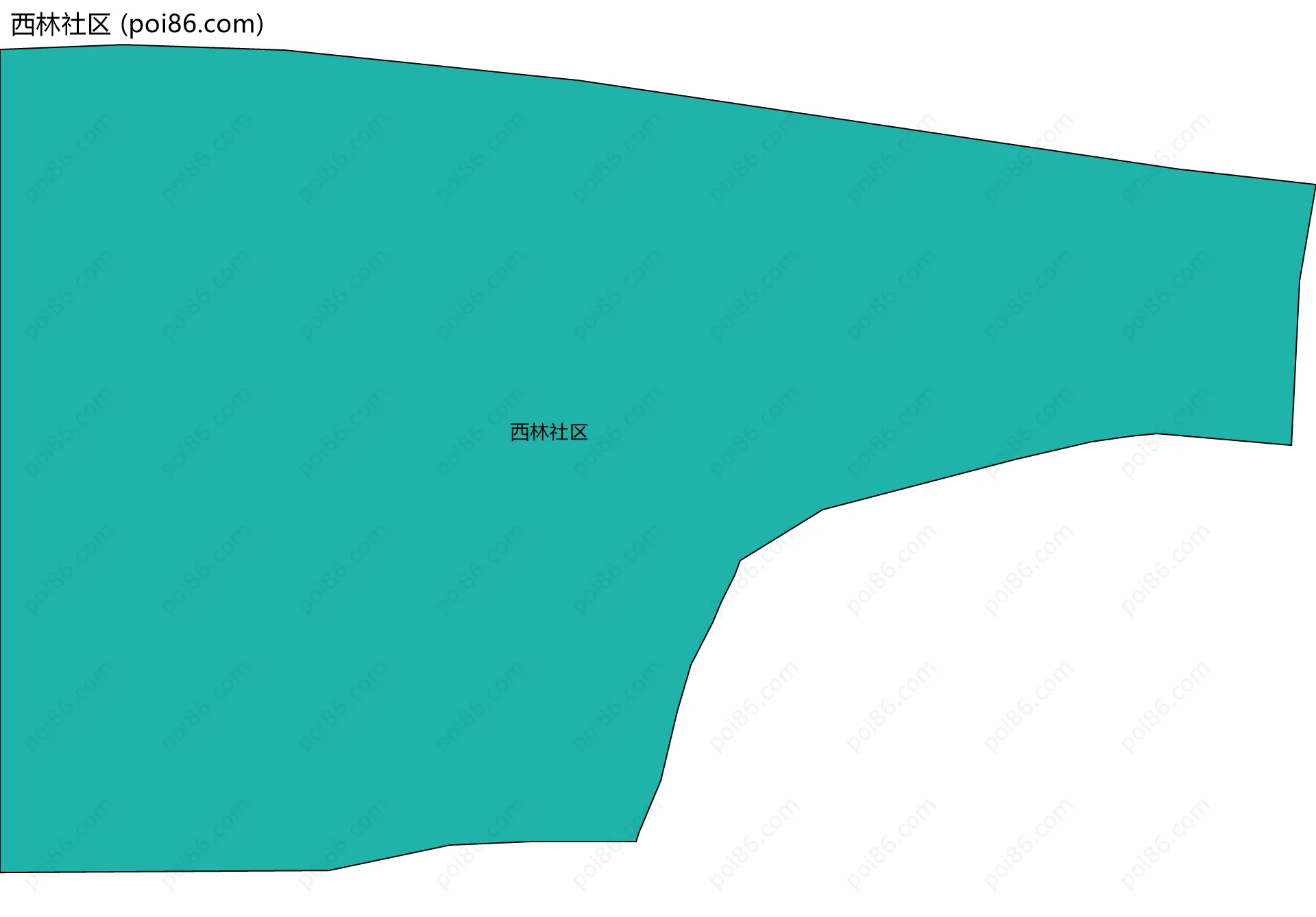 西林社区边界地图