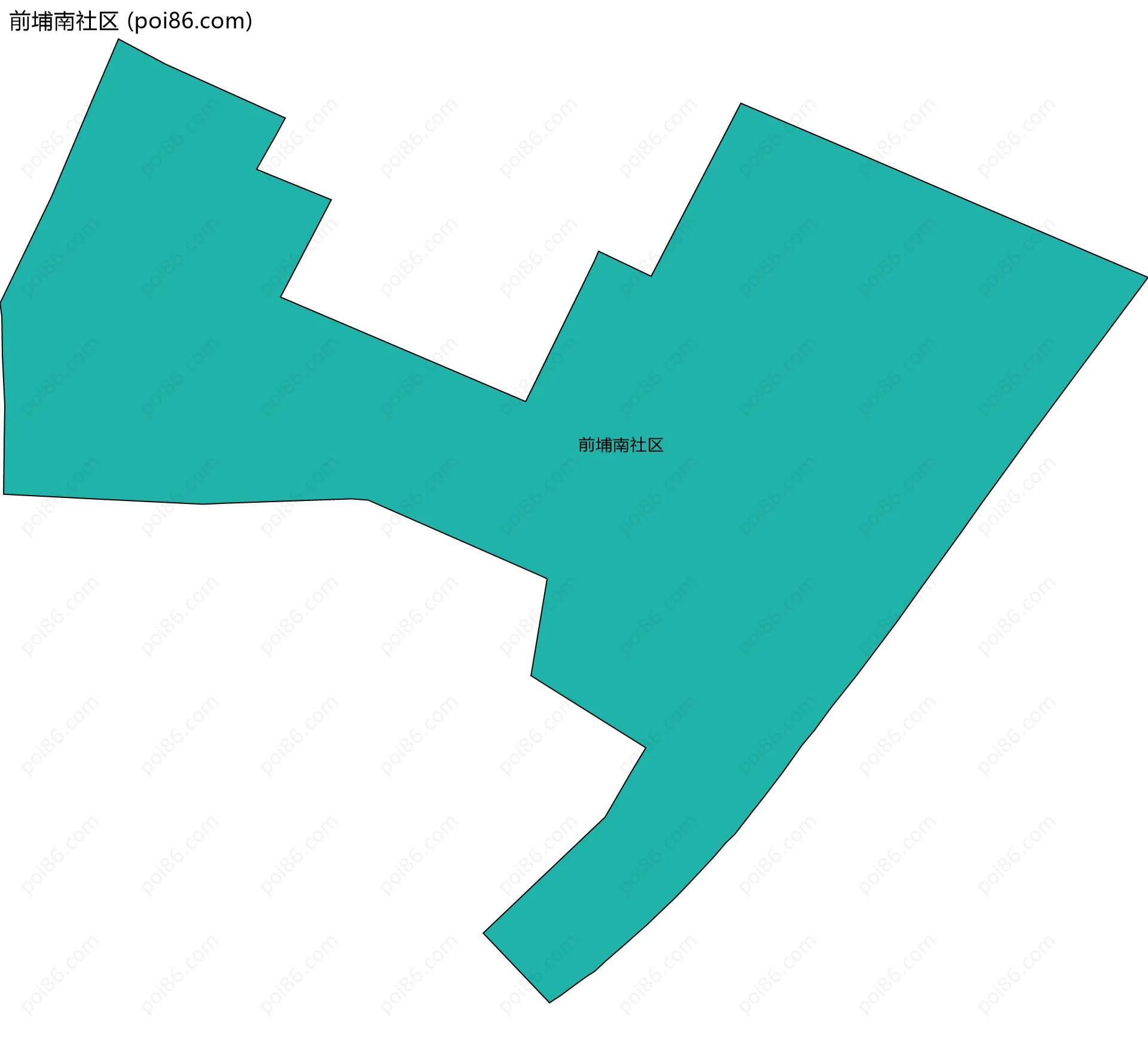 前埔南社区边界地图