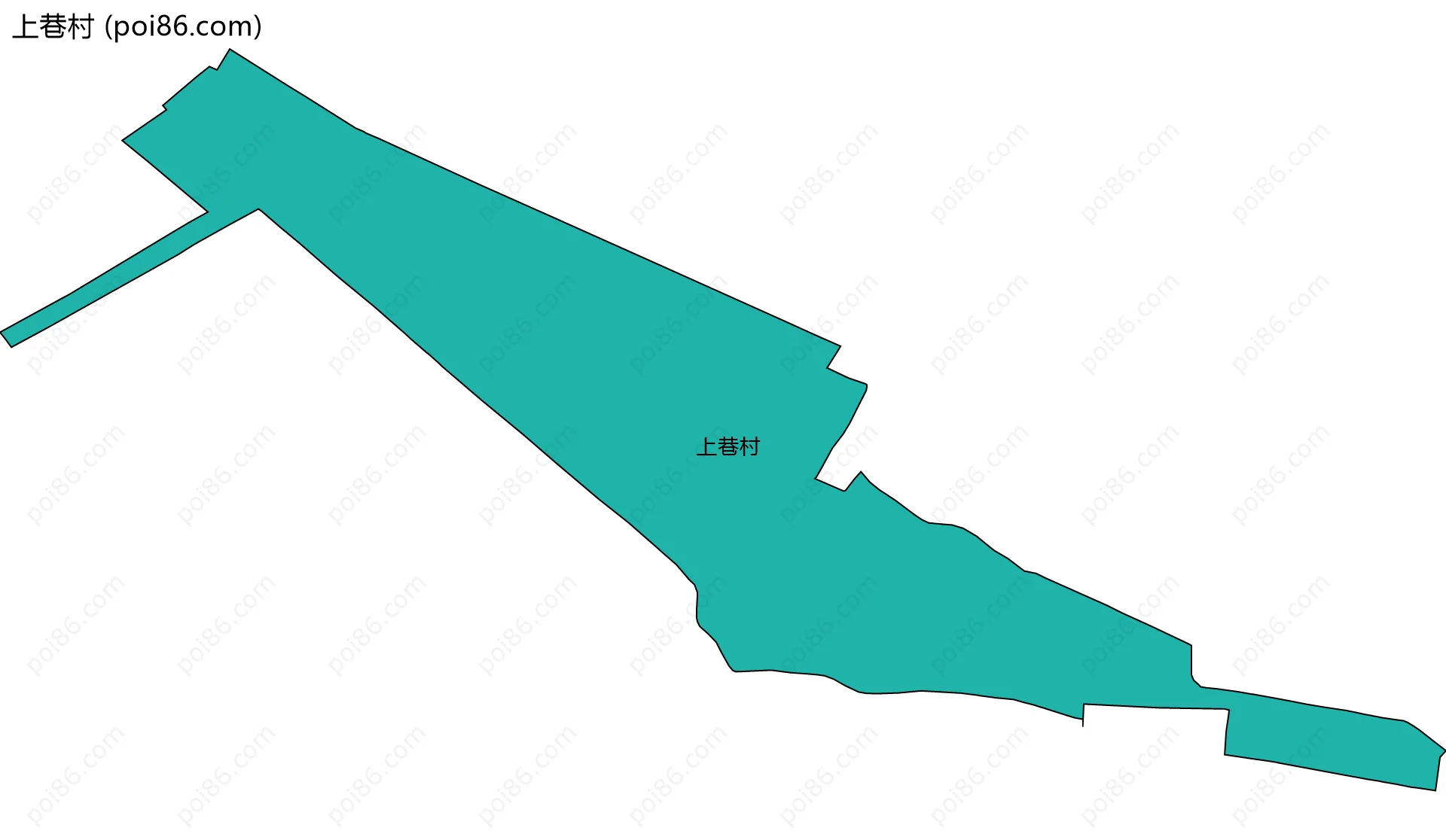 上巷村边界地图