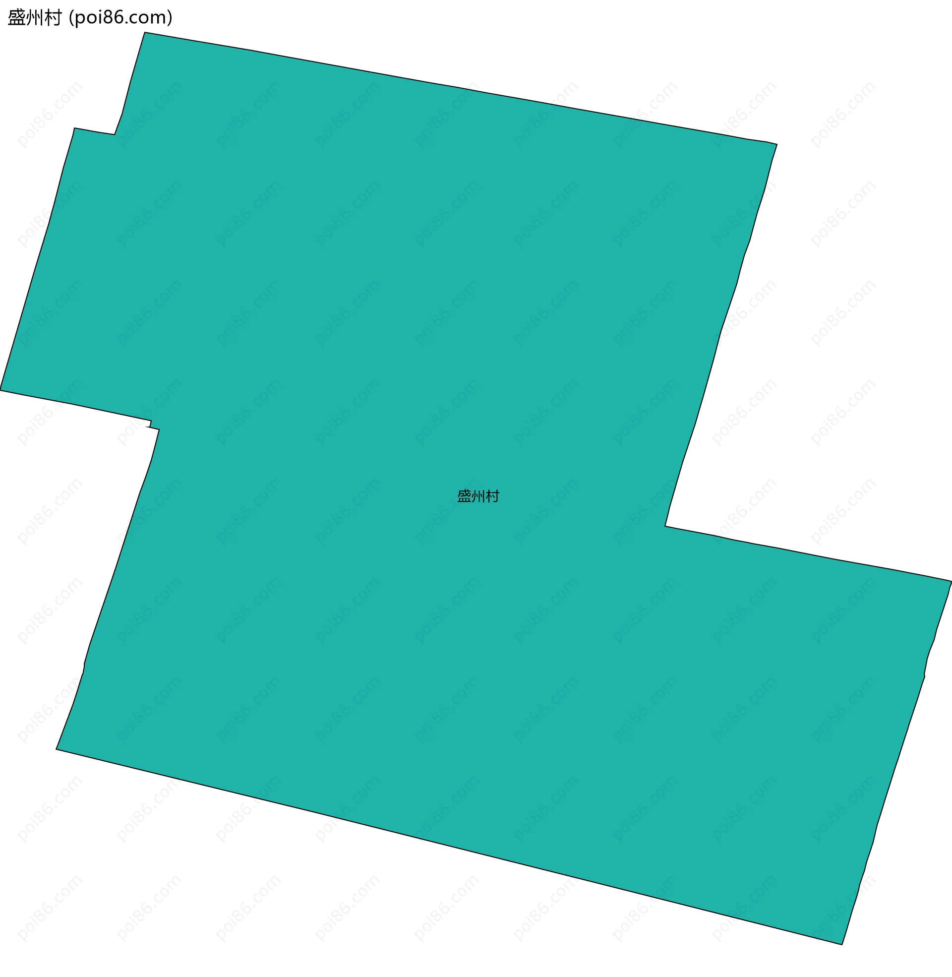 盛州村边界地图